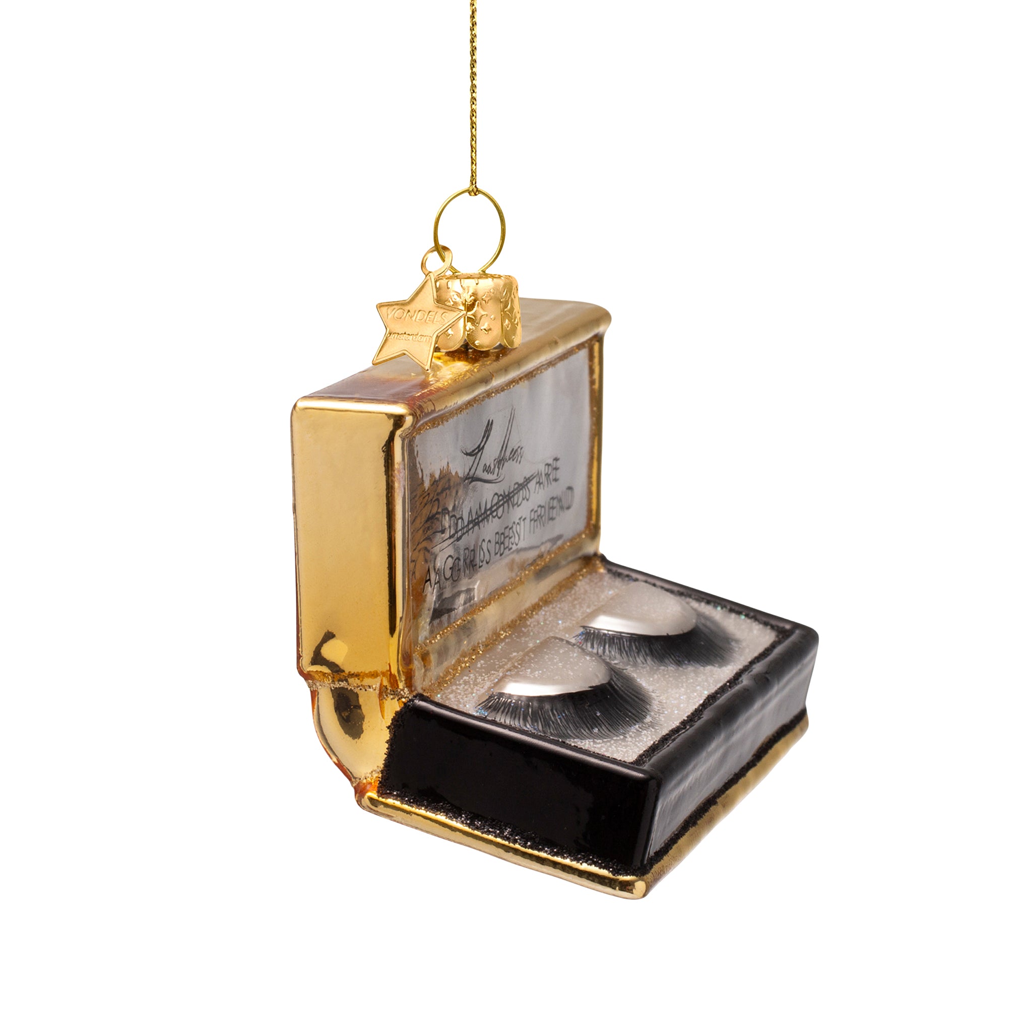 Beauty Counter Glass Holiday Ornament - False Eyelashes - Image 3