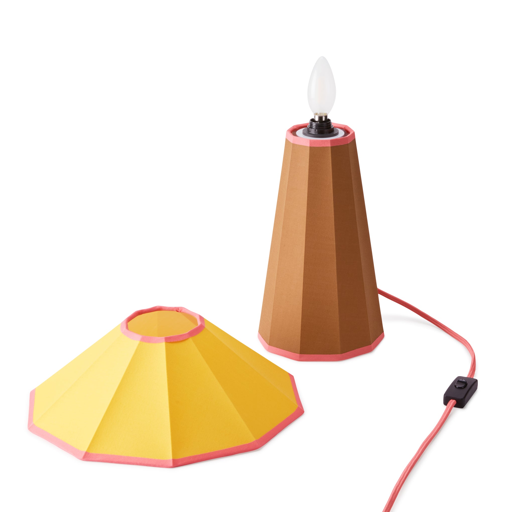 Trimme Table Lamp - Brown/ Yellow - Image 5