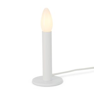Candle Table Lamp - White