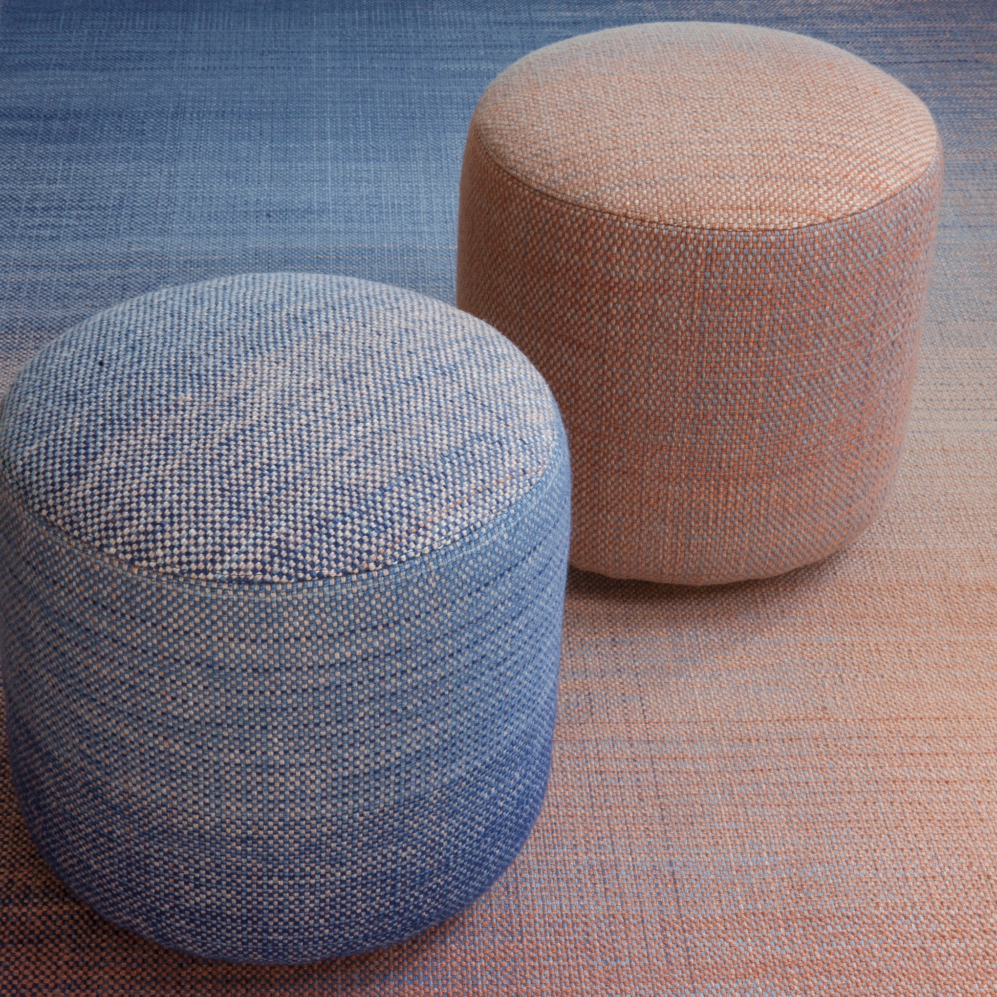 Nanimarquina Shade Pouf Stool - Blue/ Multi - Image 5
