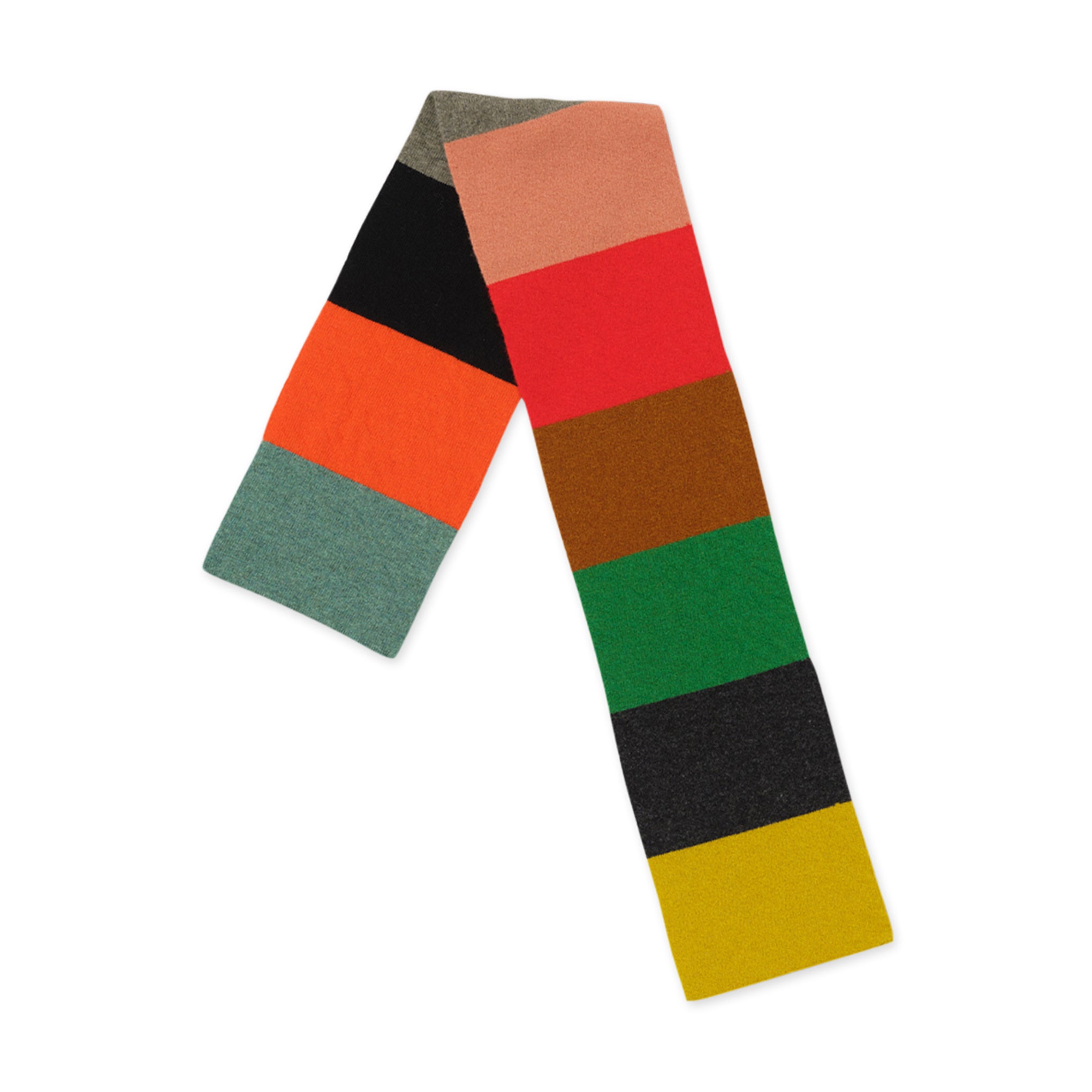 Jo Gordon Mini Colorblock Lambswool Scarf - Image 4