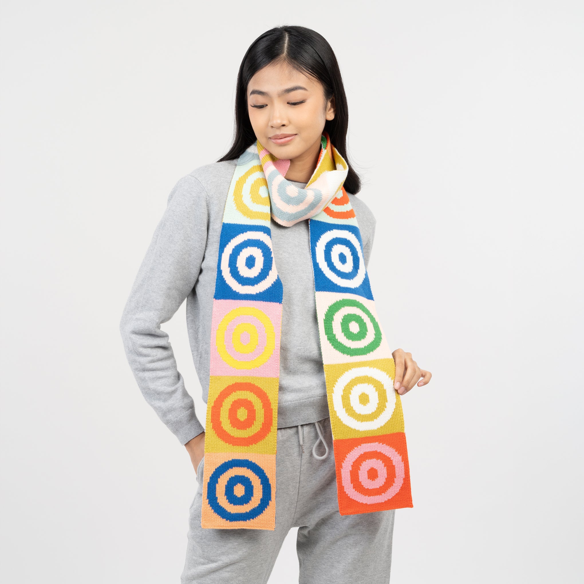 Verloop Skinny Rotate Circles Scarf - Image 2