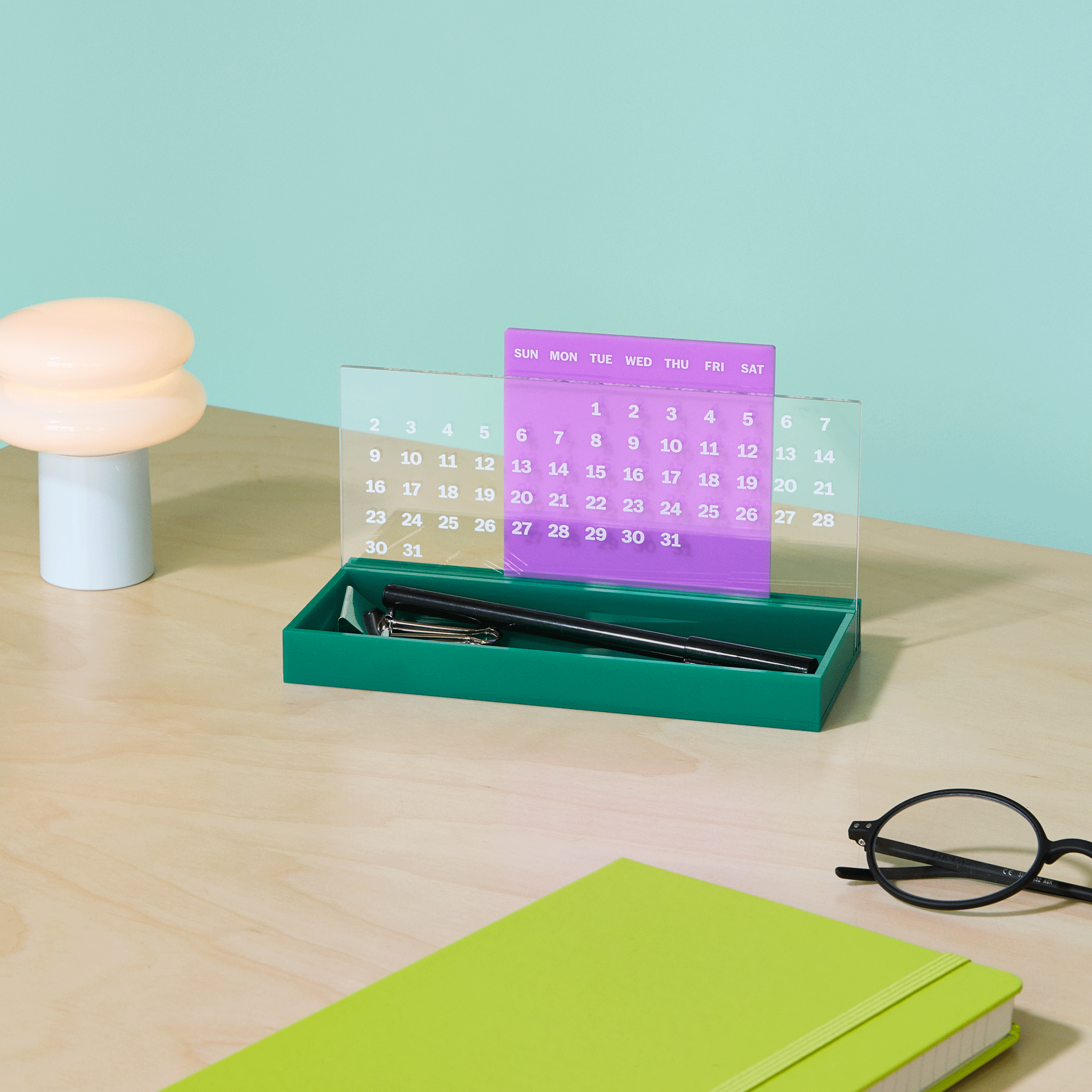 MoMA Colorplay Perpetual Calendar and Organizer - Pink - Image 2