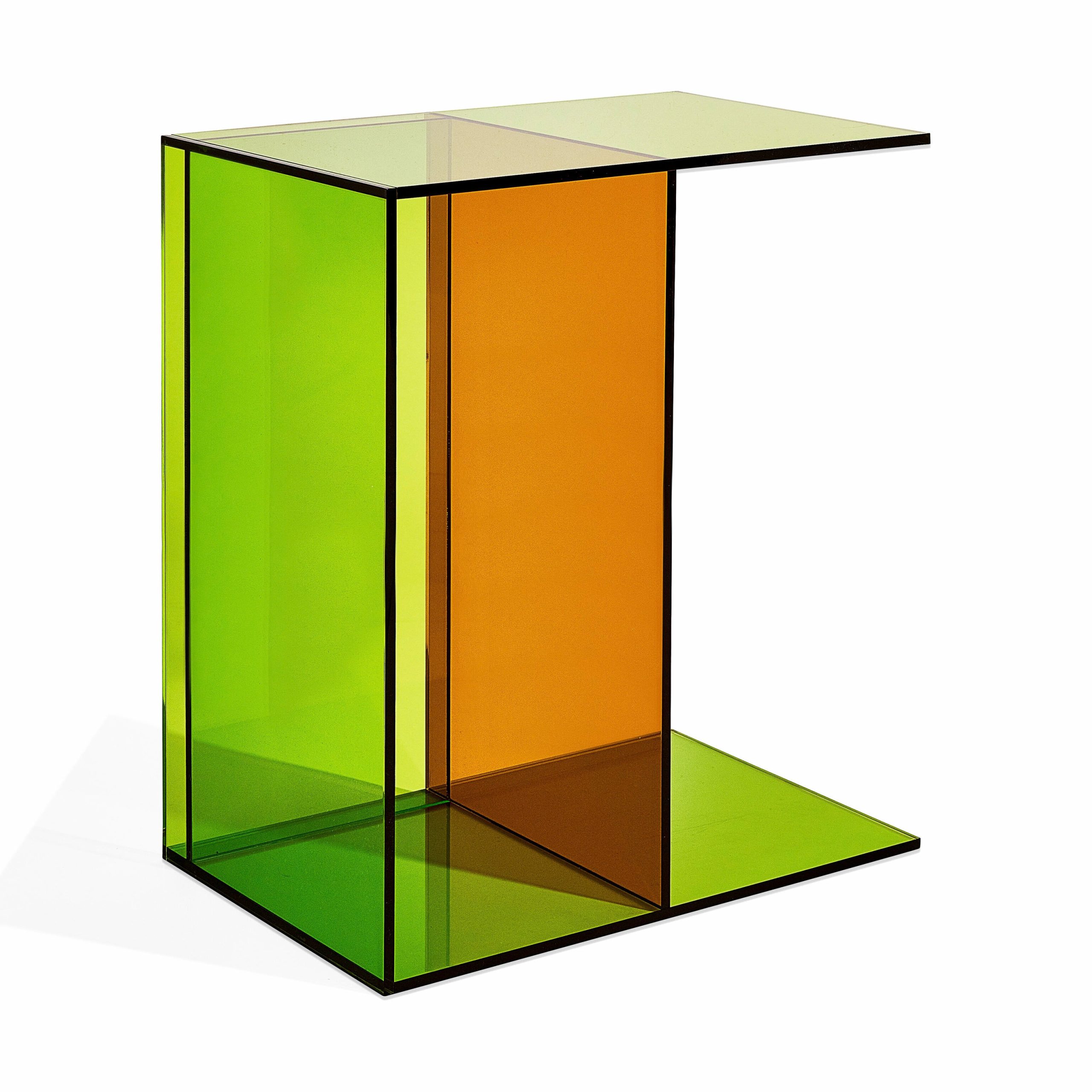 Two-Way Side Table - Green/ Orange - Image 4