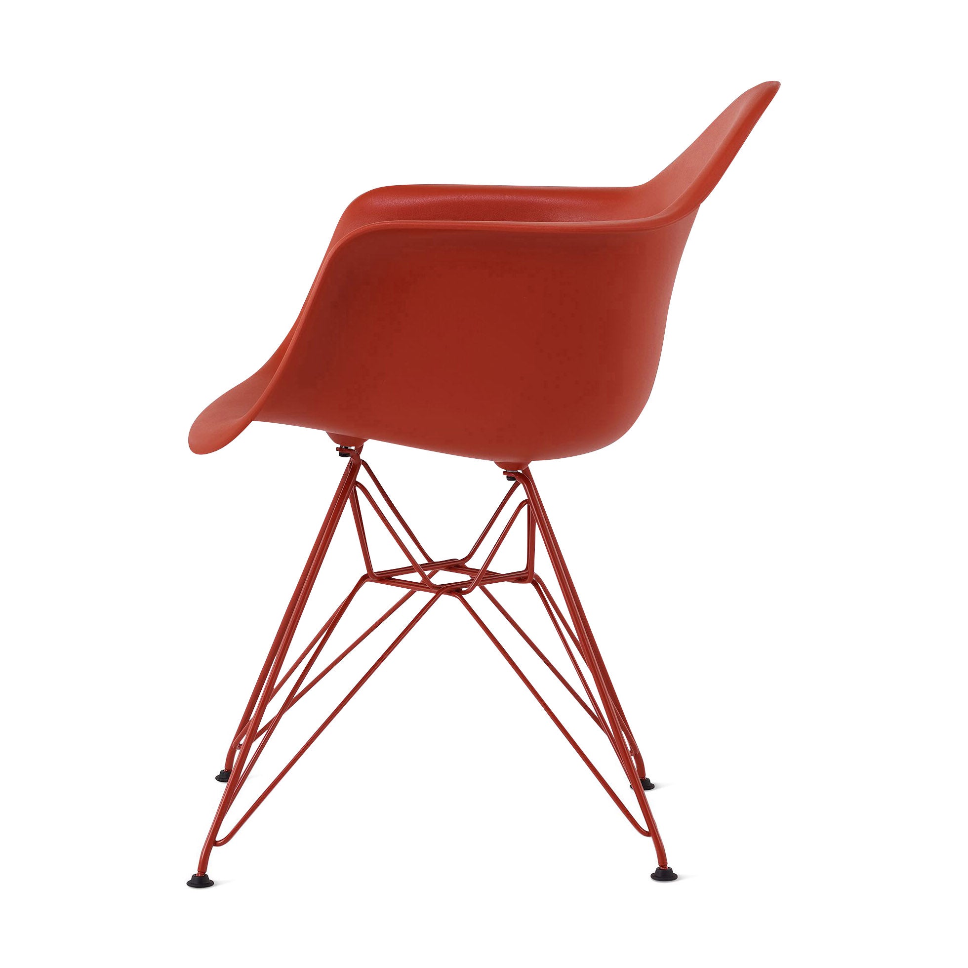 Herman Miller x HAY Eames Molded Recycled Plastic Armchair - Iron Red - Image 4