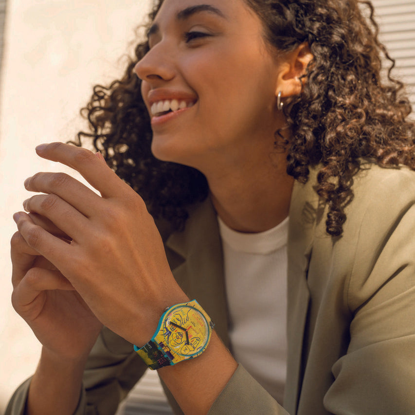 Swatch x Basquiat Watch - Yellow - Image 2