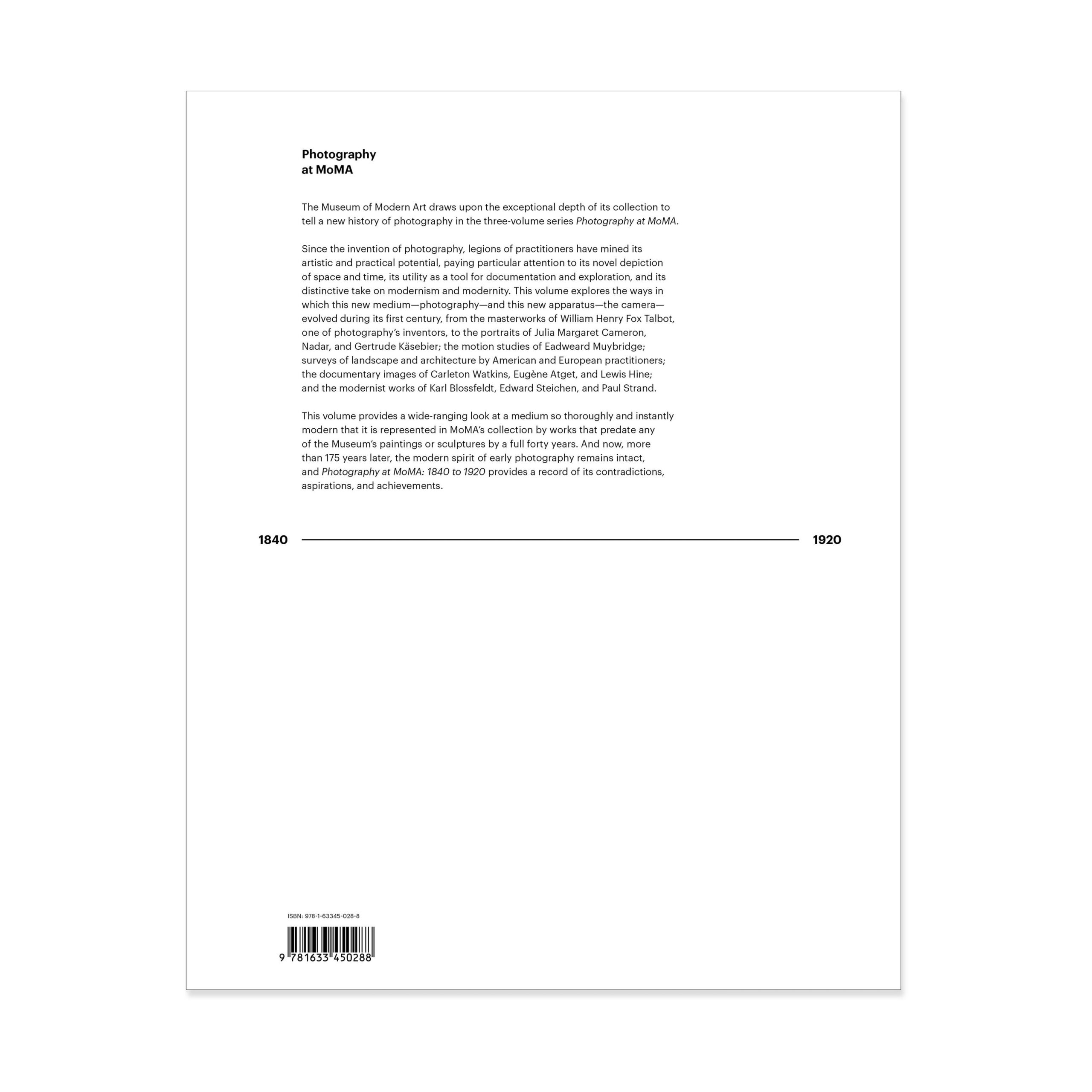 Photography at MoMA: 1840 to 1920 - Hardcover - Image 2