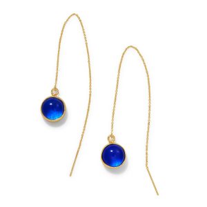 Soko Gold-Plated Umbo Chain Threader Earrings