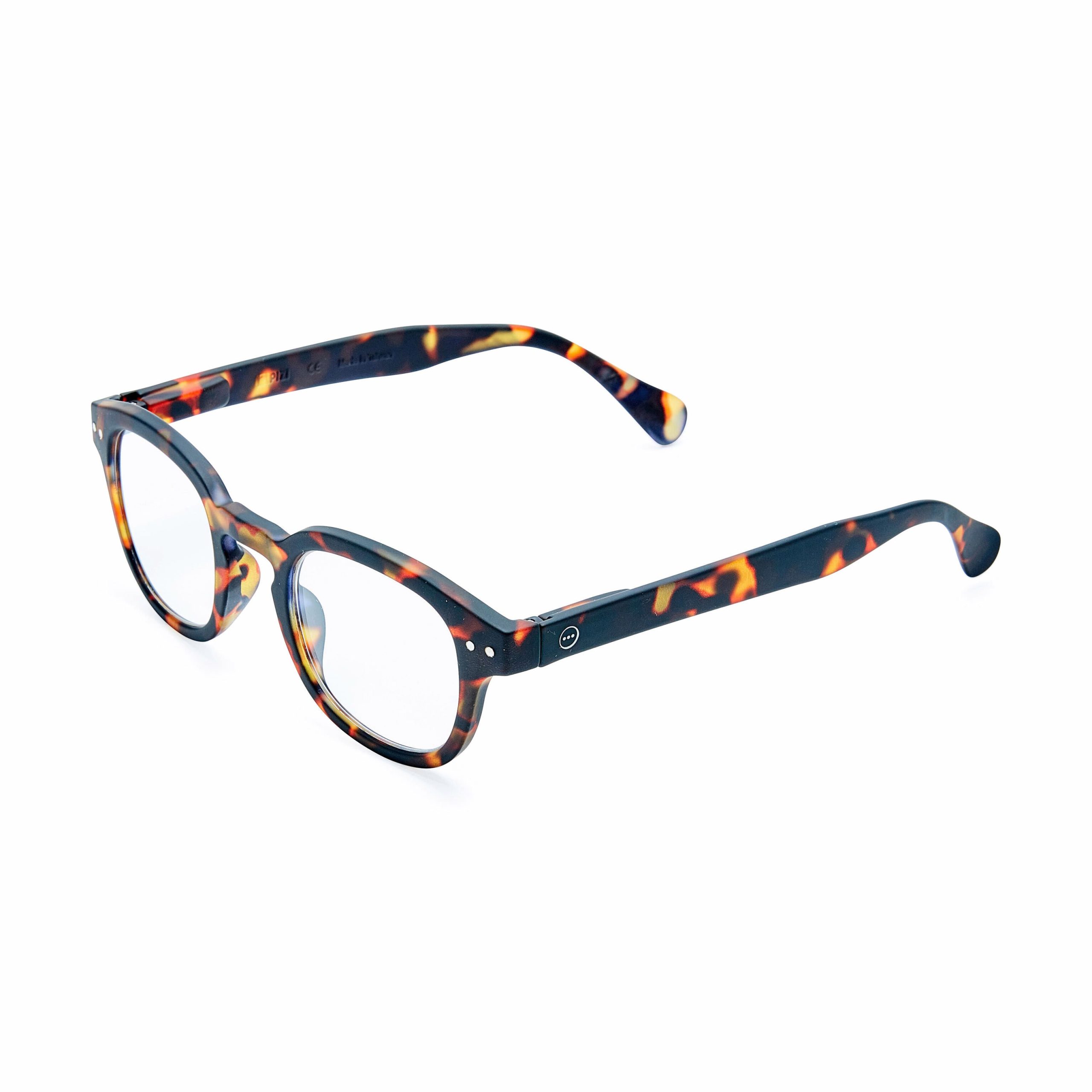 IZIPIZI Rounded-Edge Square Reading Glasses #C - Tortoise