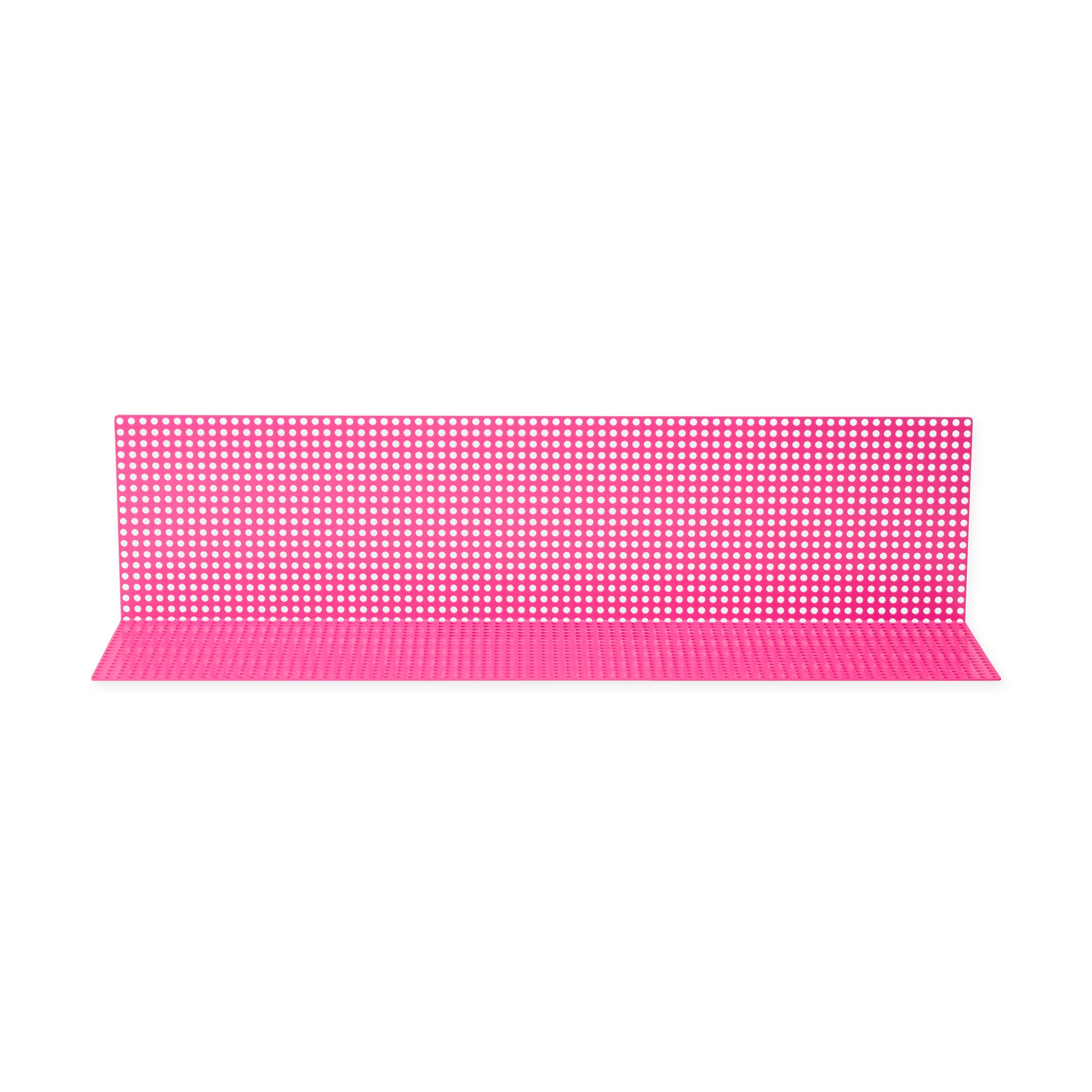 Perforated Aluminum Shelf - Pink