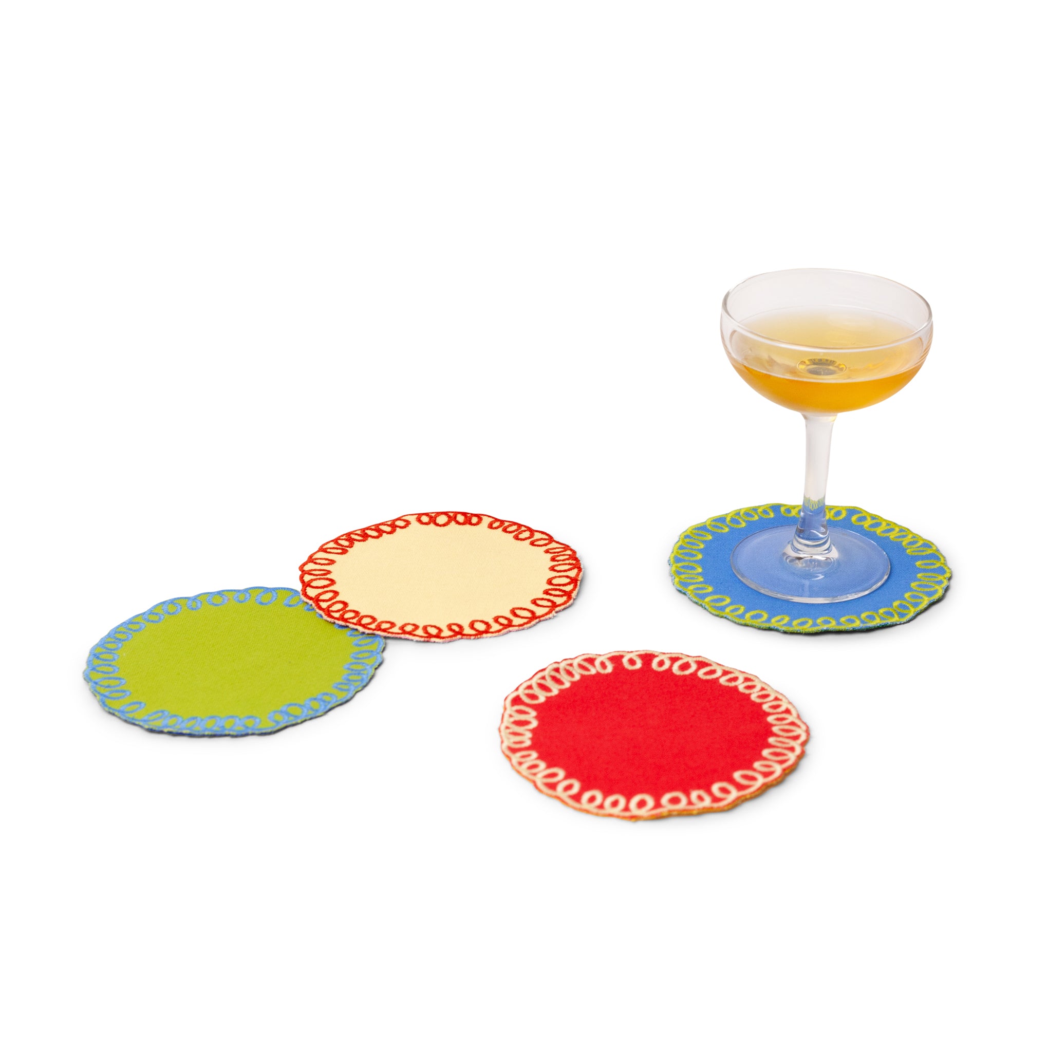 Areaware Doodle Lace Cotton Coasters - Set of 4 - Image 5