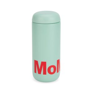 Colorful MoMA Insulated Travel Mug - Mint/ Red