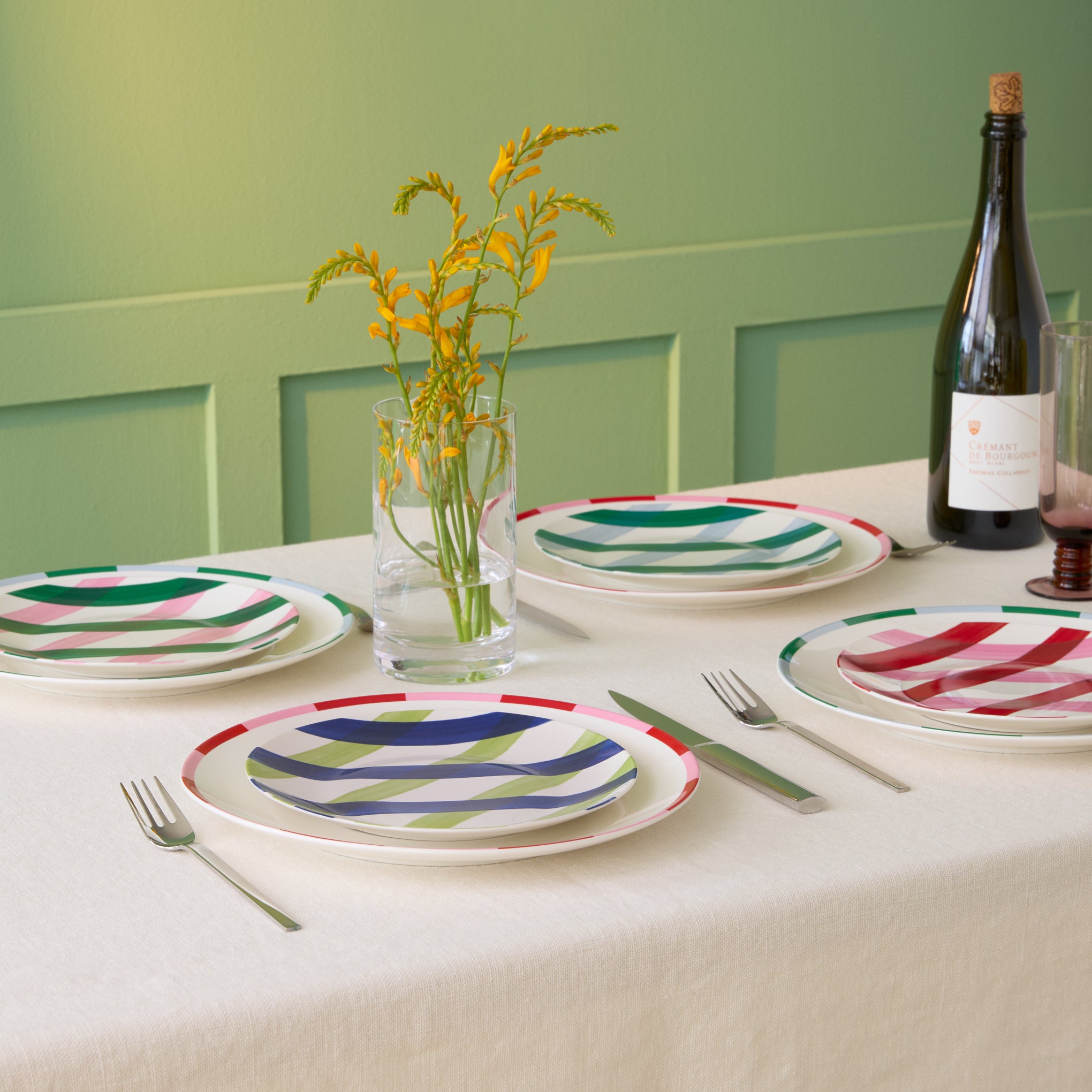 Bliss Porcelain Dinnerware - Multi - Image 3