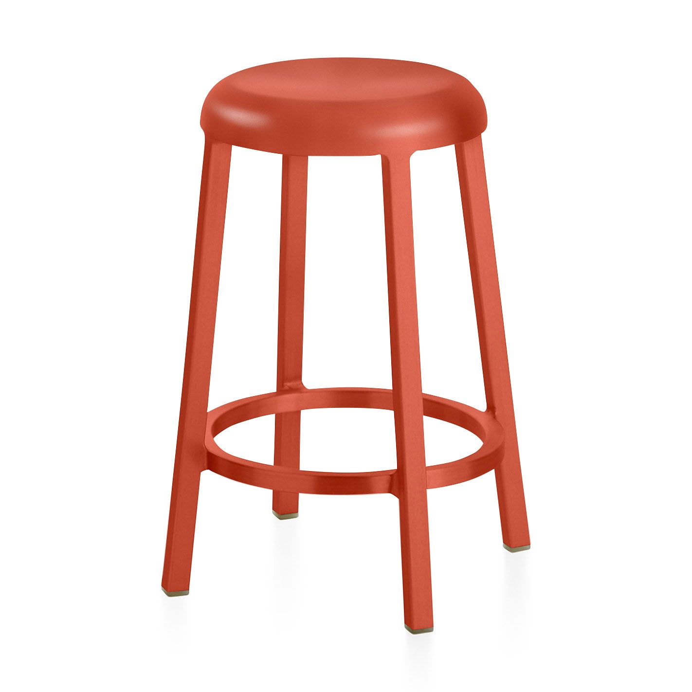 Emeco Za Stool - Coral Orange - Image 2