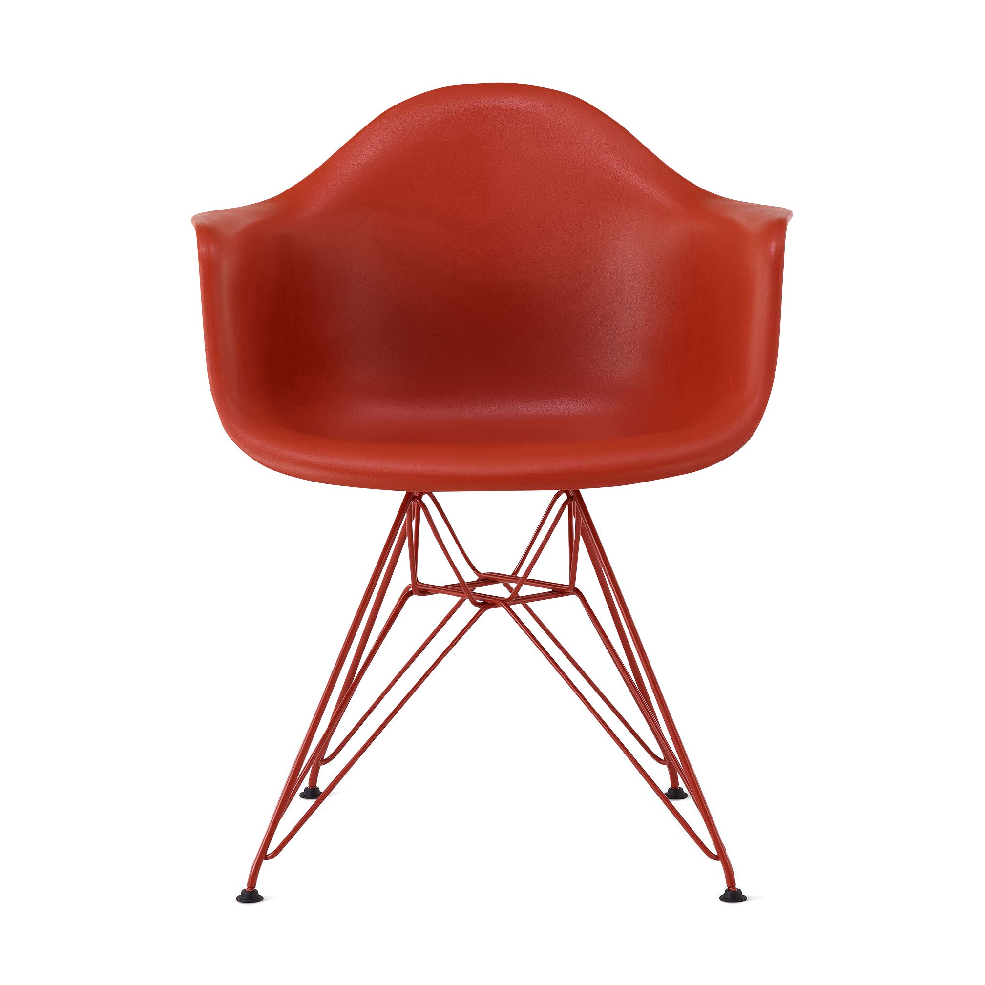 Herman Miller x HAY Eames Molded Recycled Plastic Armchair - Iron Red - Image 3