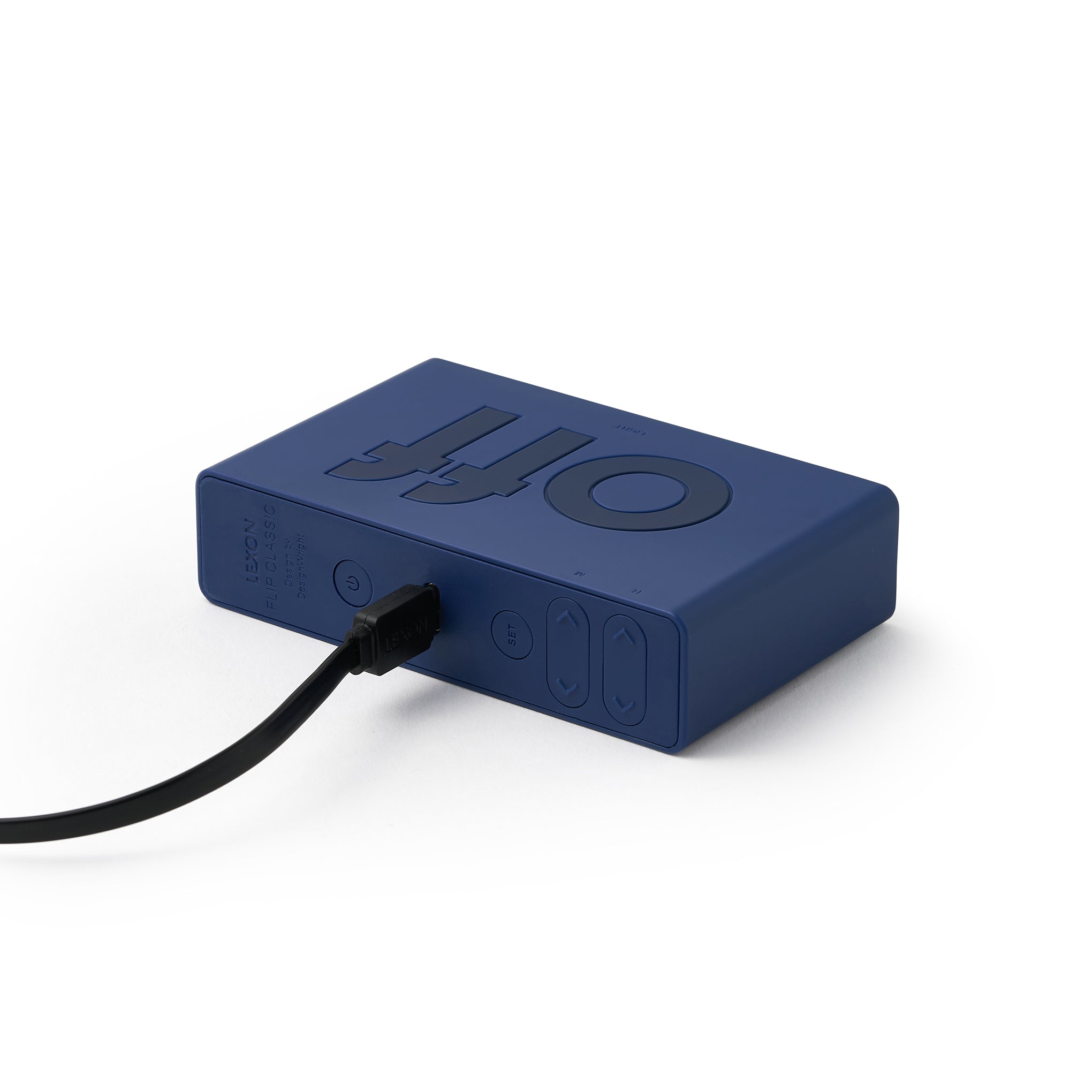 Lexon Flip Rechargeable Alarm Clock - Dark Blue - Image 6