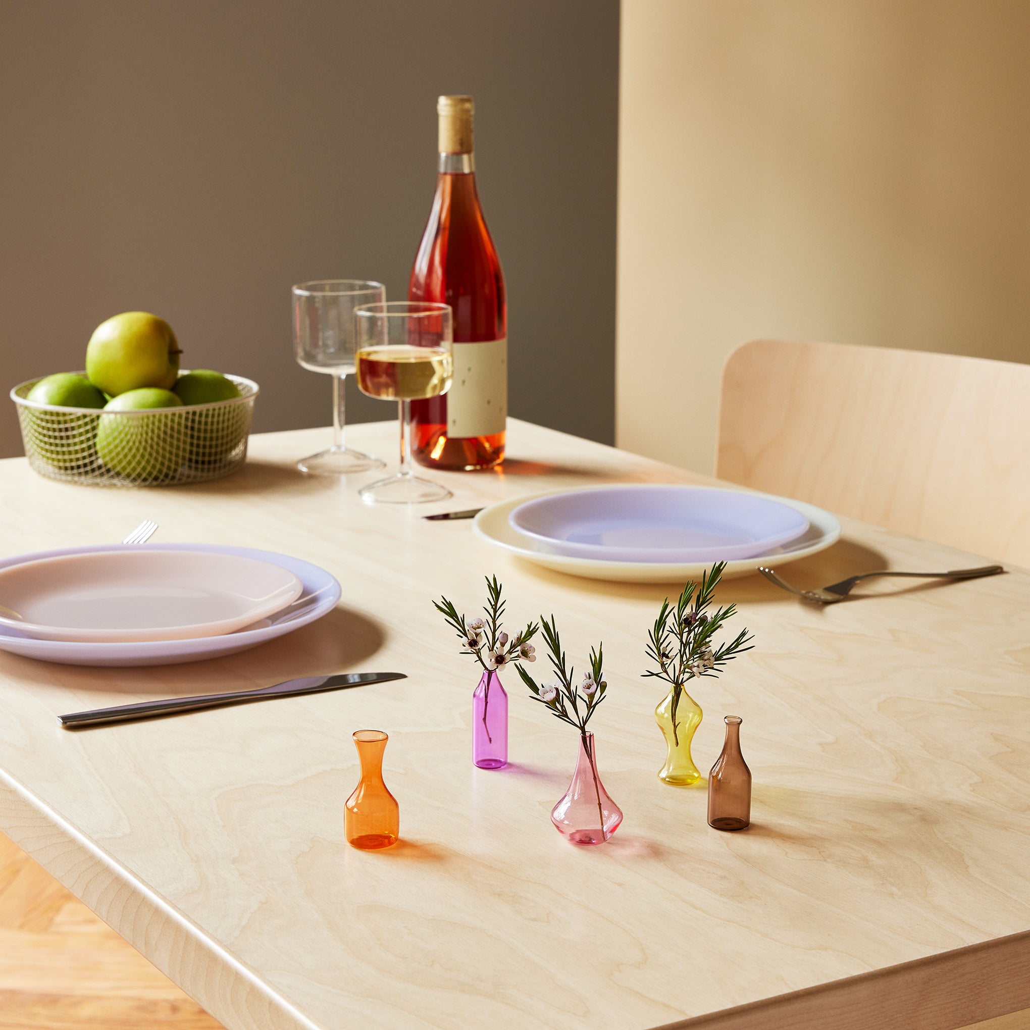 Malmaison Mini Glass Vases - Set of 5 - Image 2