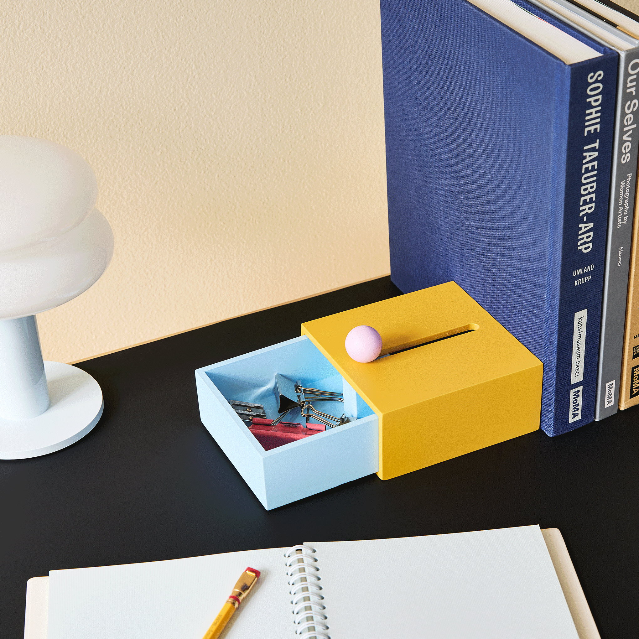 Areaware Colorblock Cache Box - Yellow - Image 2