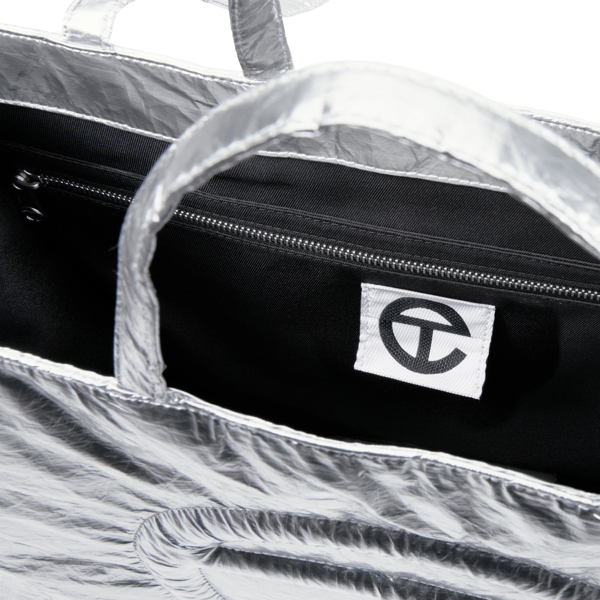 Telfar Tyvek Shopping Bag - Silver - Image 10