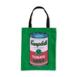 Andy Warhol Cotton Canvas Tote Bag - Green Campbell's Soup