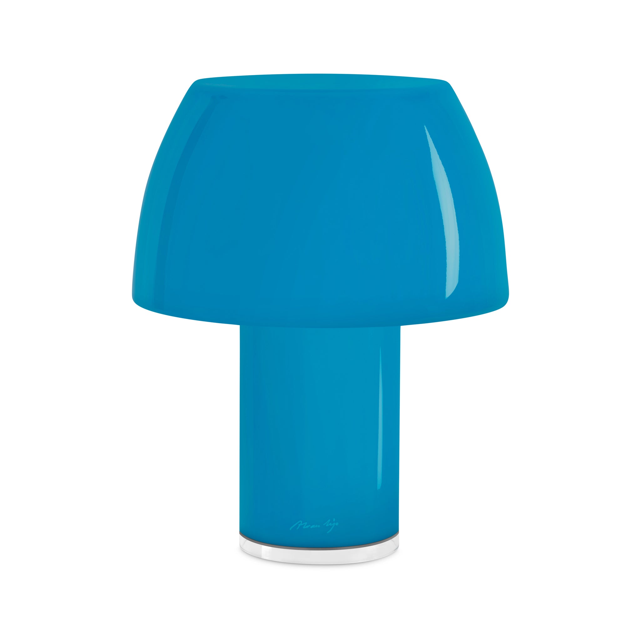 Lorosae Portable Glass Table Lamp - Blue