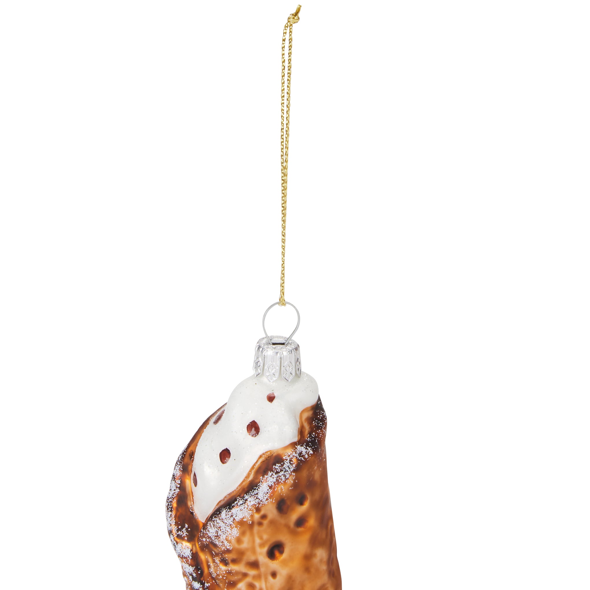 NYC Glass Holiday Ornament - Cannoli - Image 5