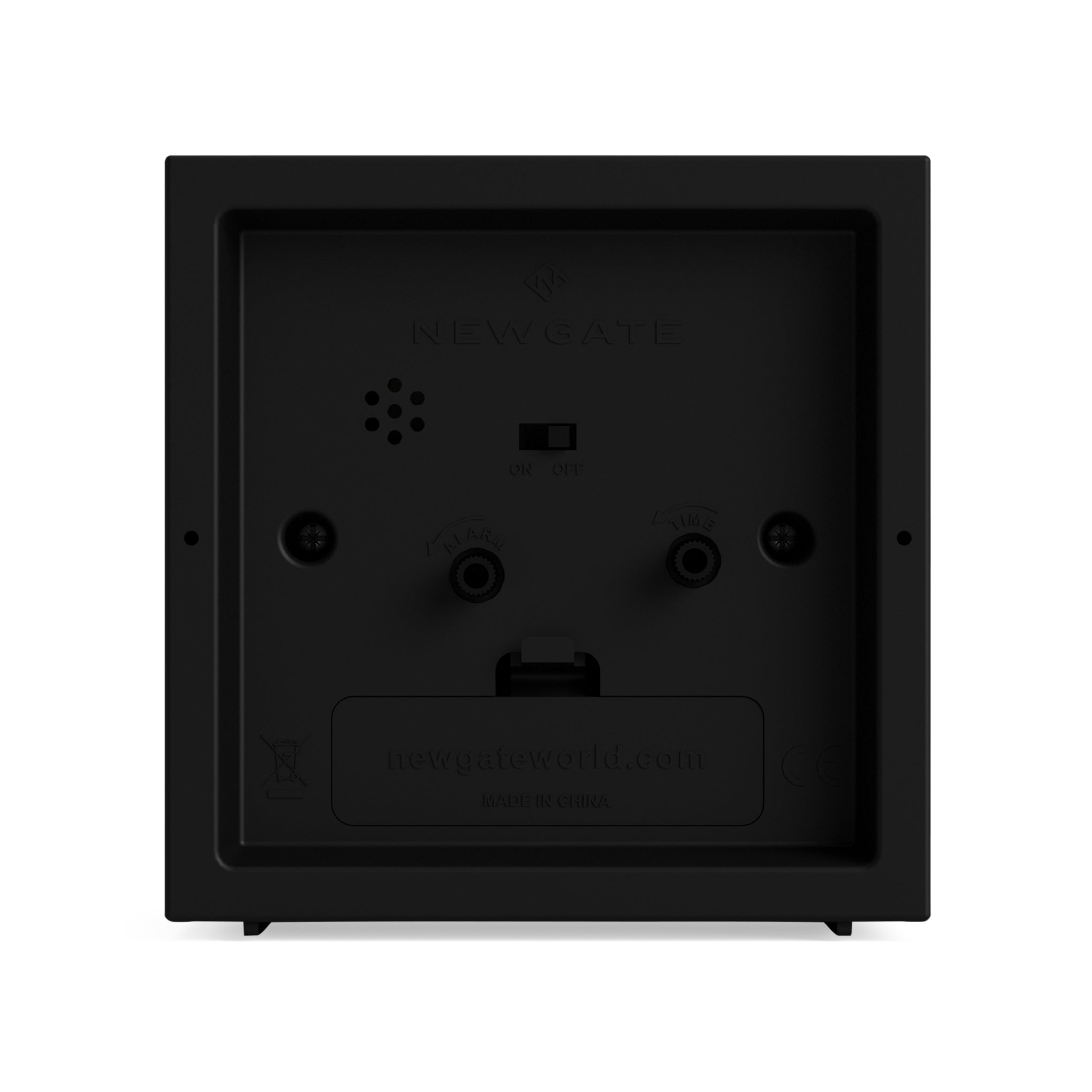 Newgate Cube Alarm Clock - Black - Image 4