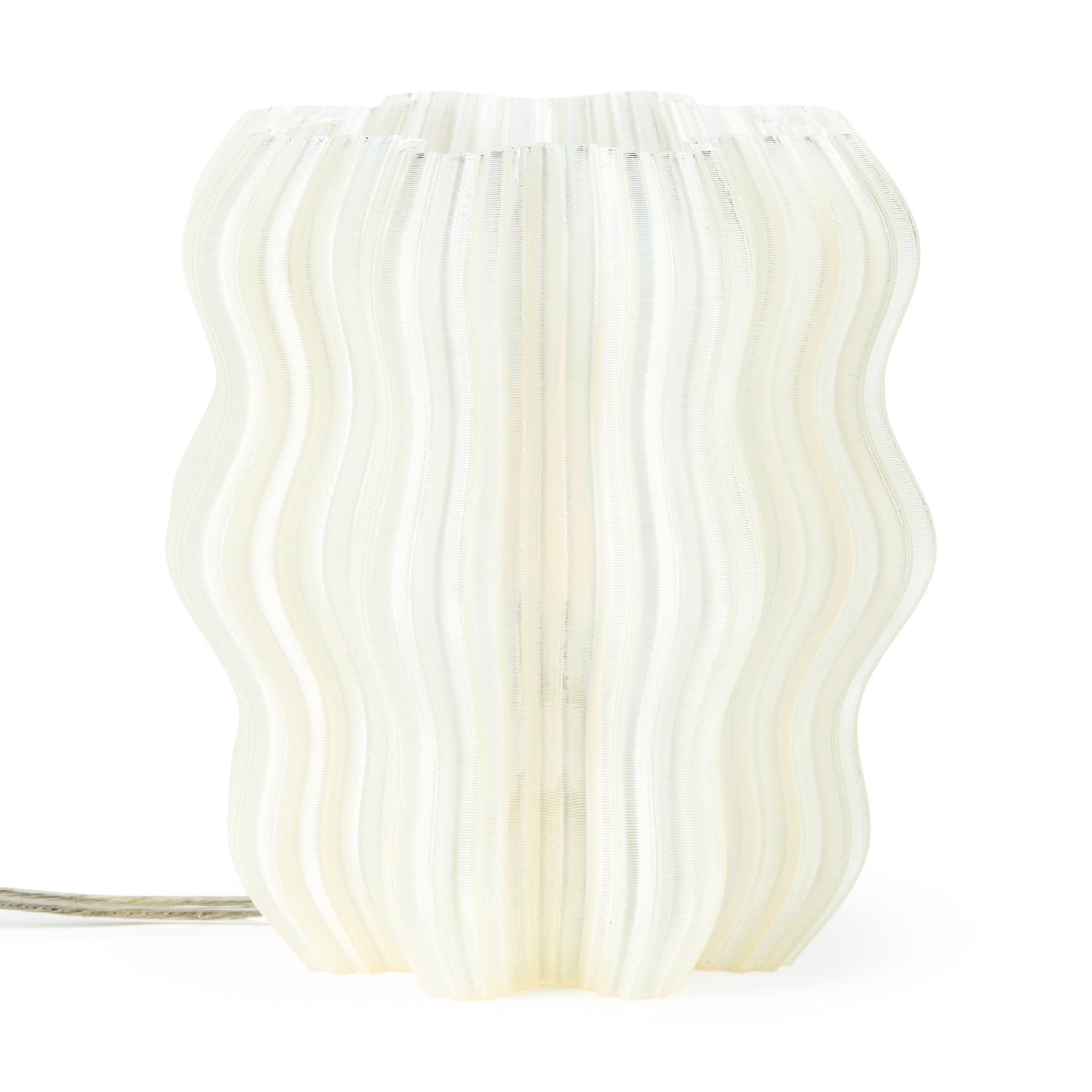 Mini Wavy Recycled Plastic Table Lamp - Image 3