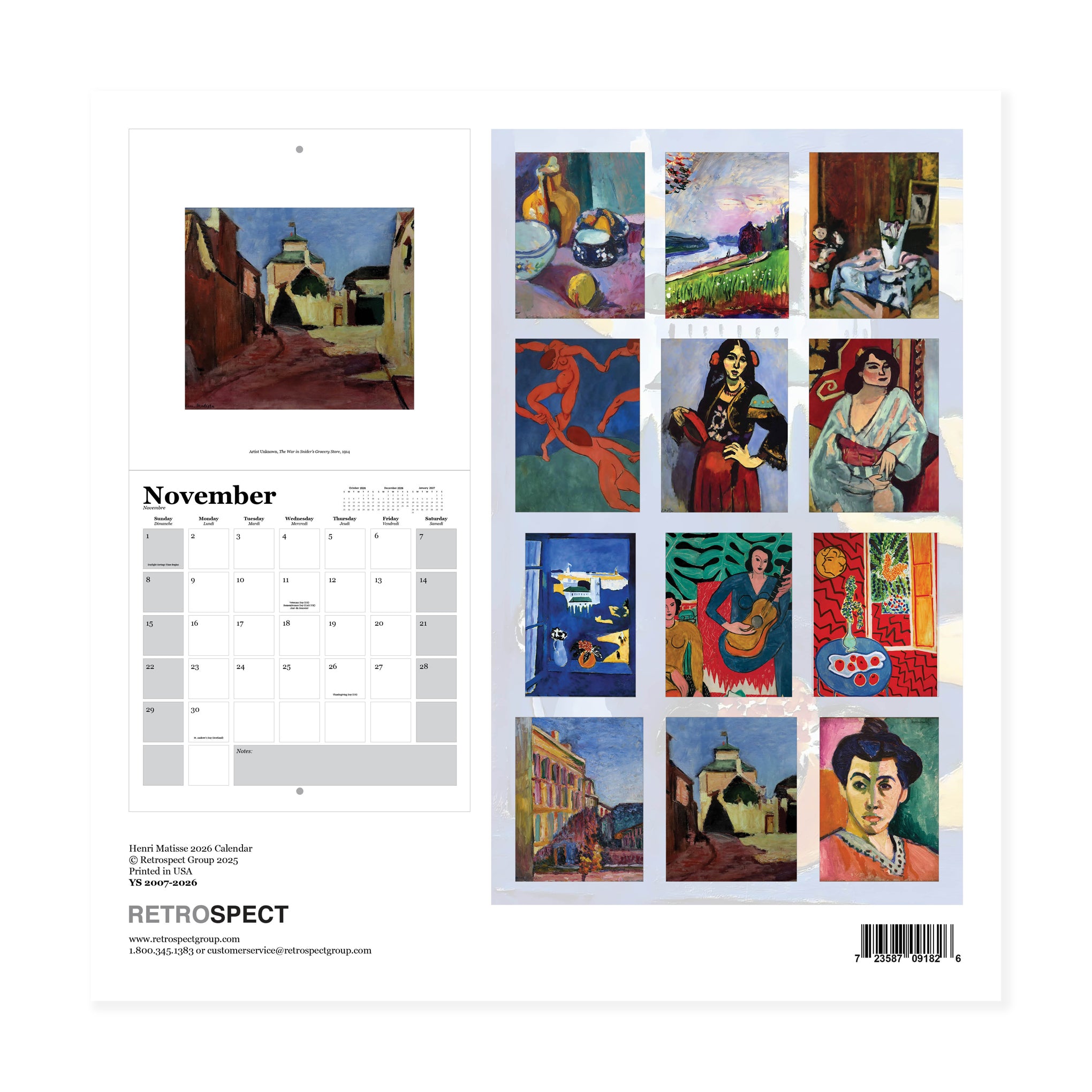 2026 Henri Matisse Calendar - Image 2