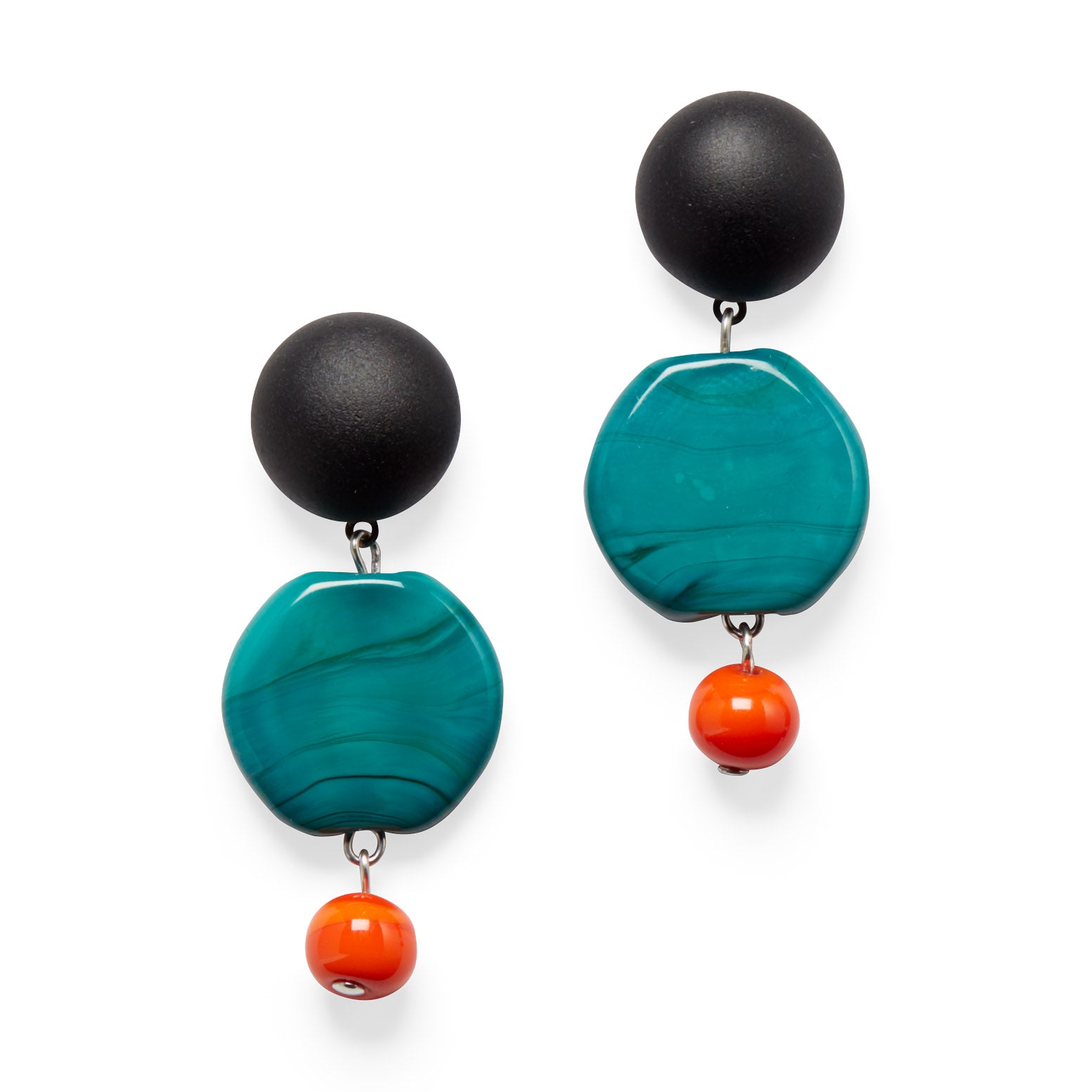 Murano Drop Earrings - Turquoise
