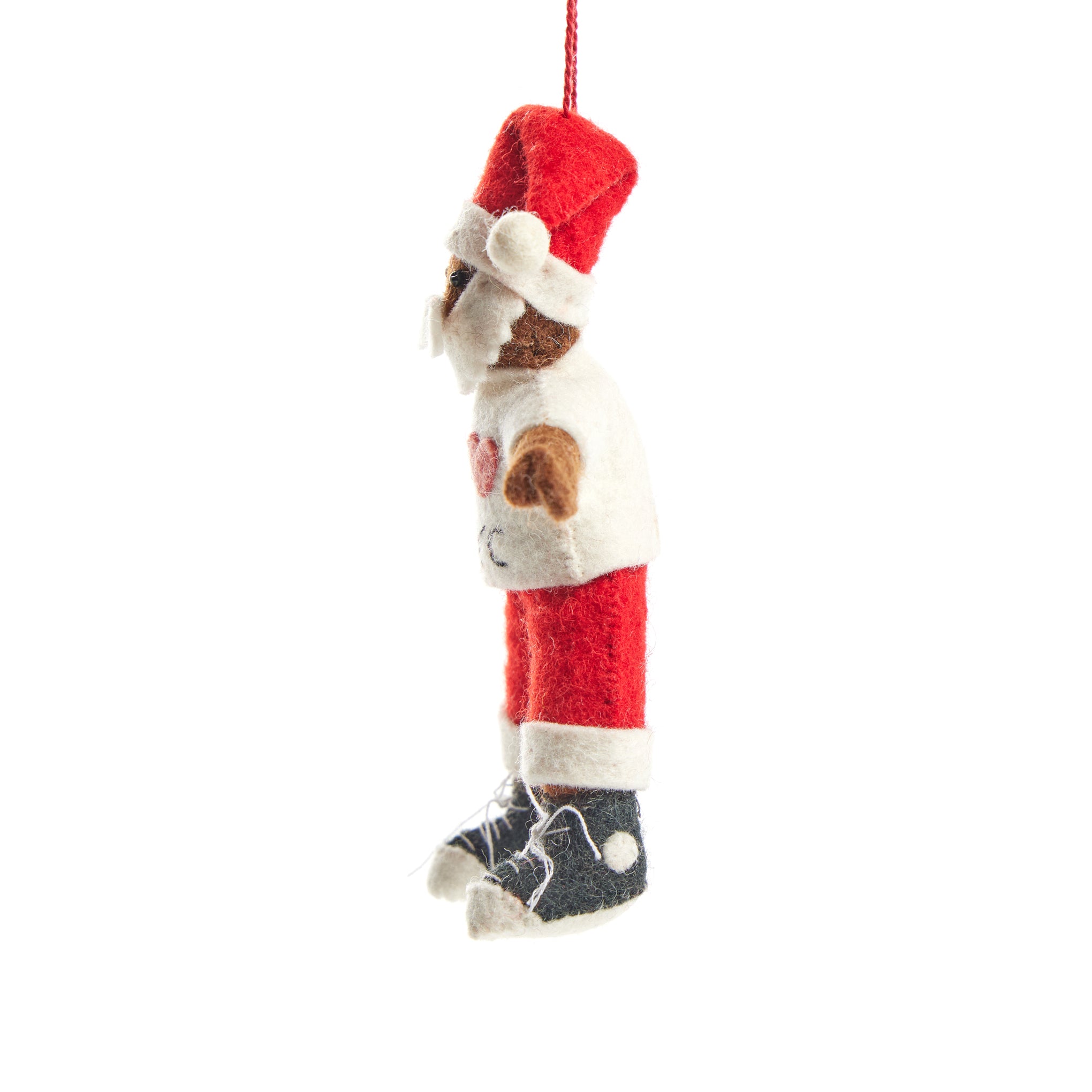 NYC Felt Ornament - Santa Deep Brown - Image 3