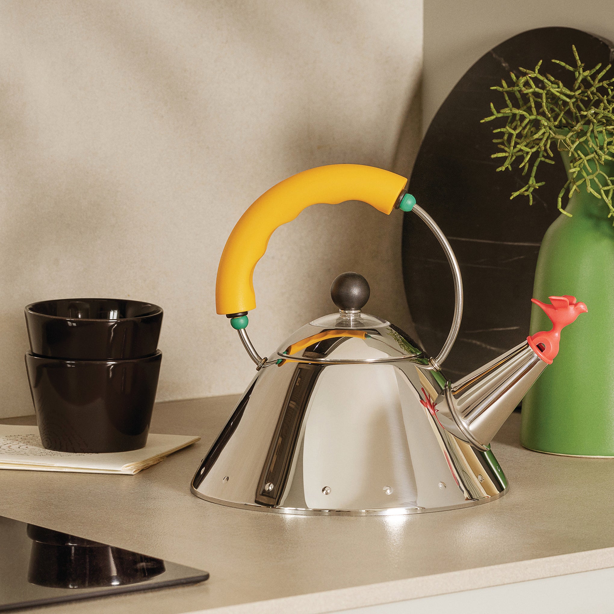 Michael Graves 9093 Kettle from Alessi - Yellow - Image 2