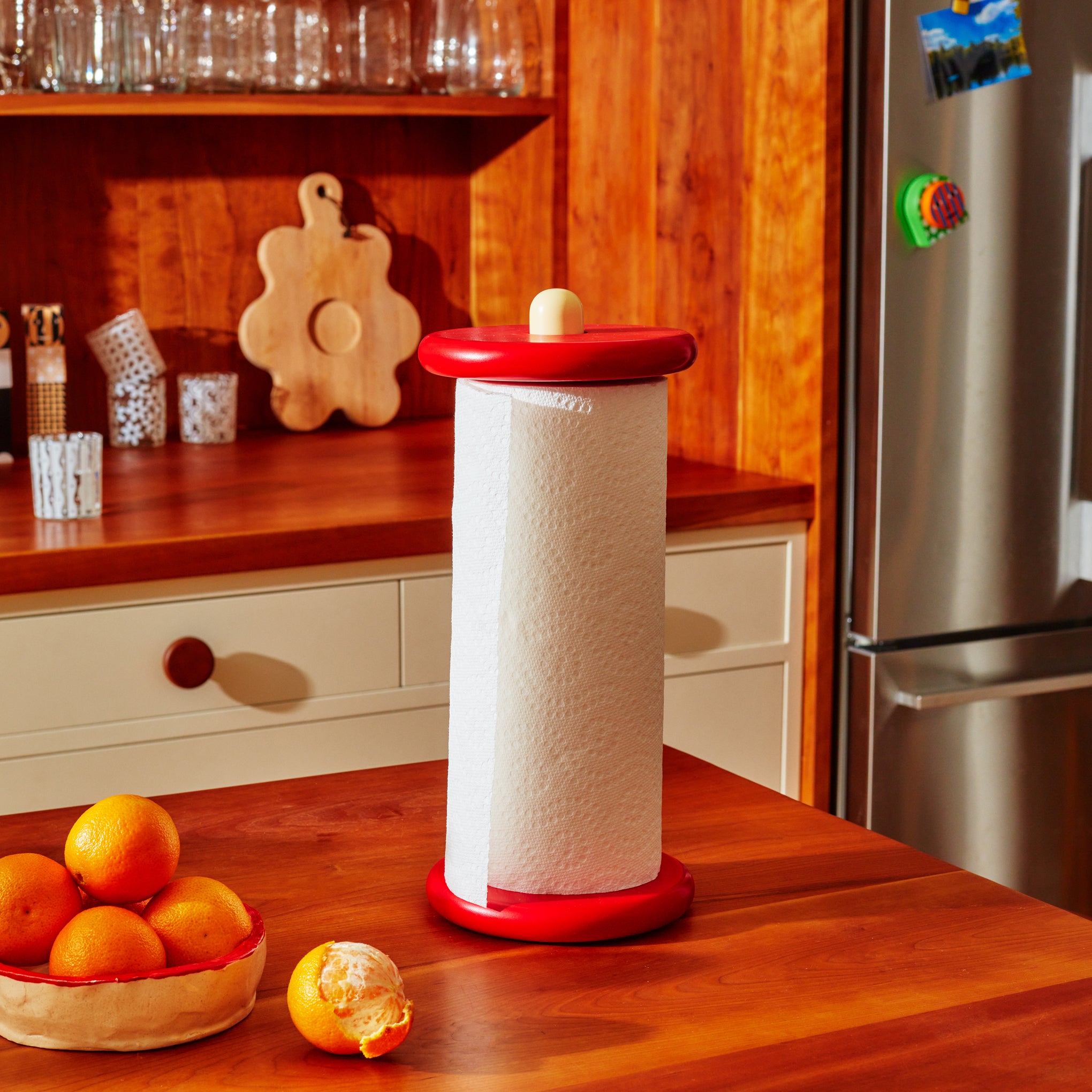 Areaware Spool Paper Towel Holder - Red - Image 3