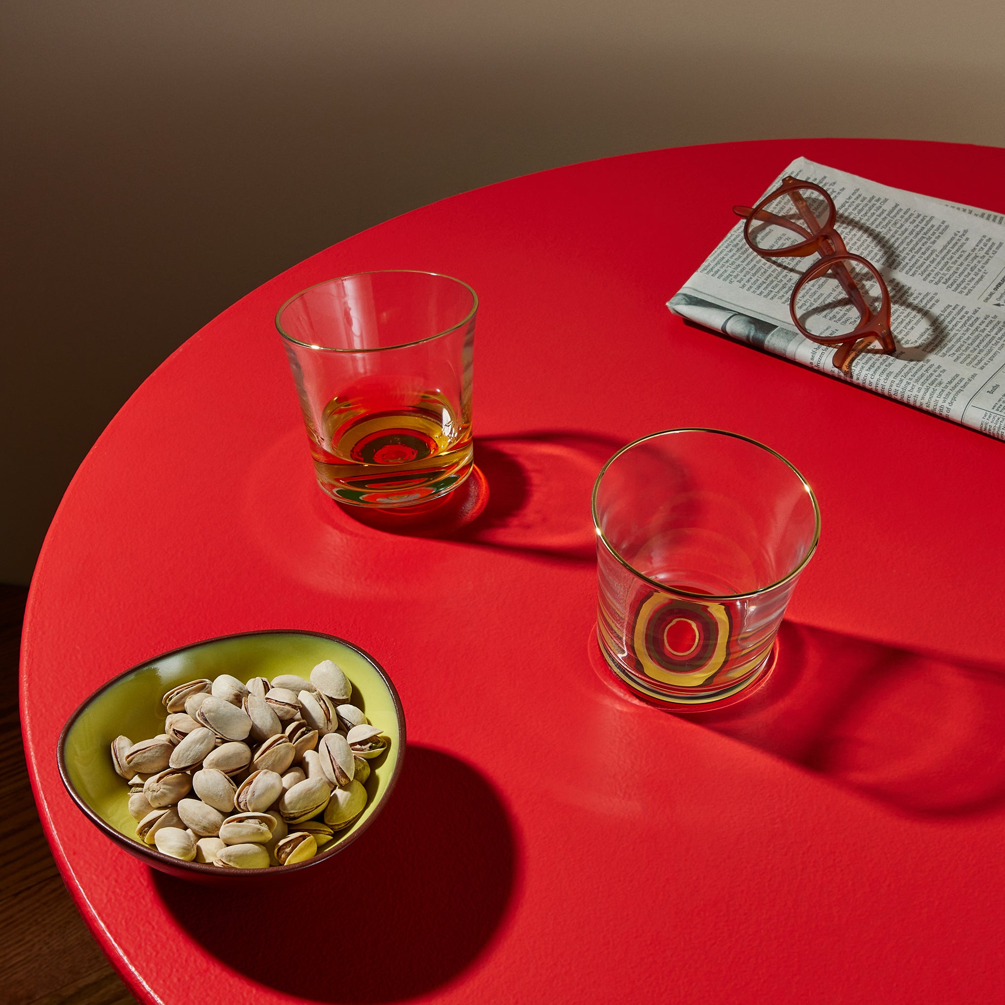 Japanese Rocking Whisky Glass - Gold - Image 4