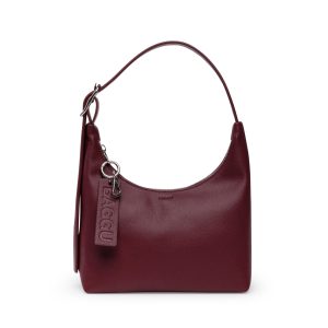 Baggu Recycled Leather Shoulder Bag - Mahogany
