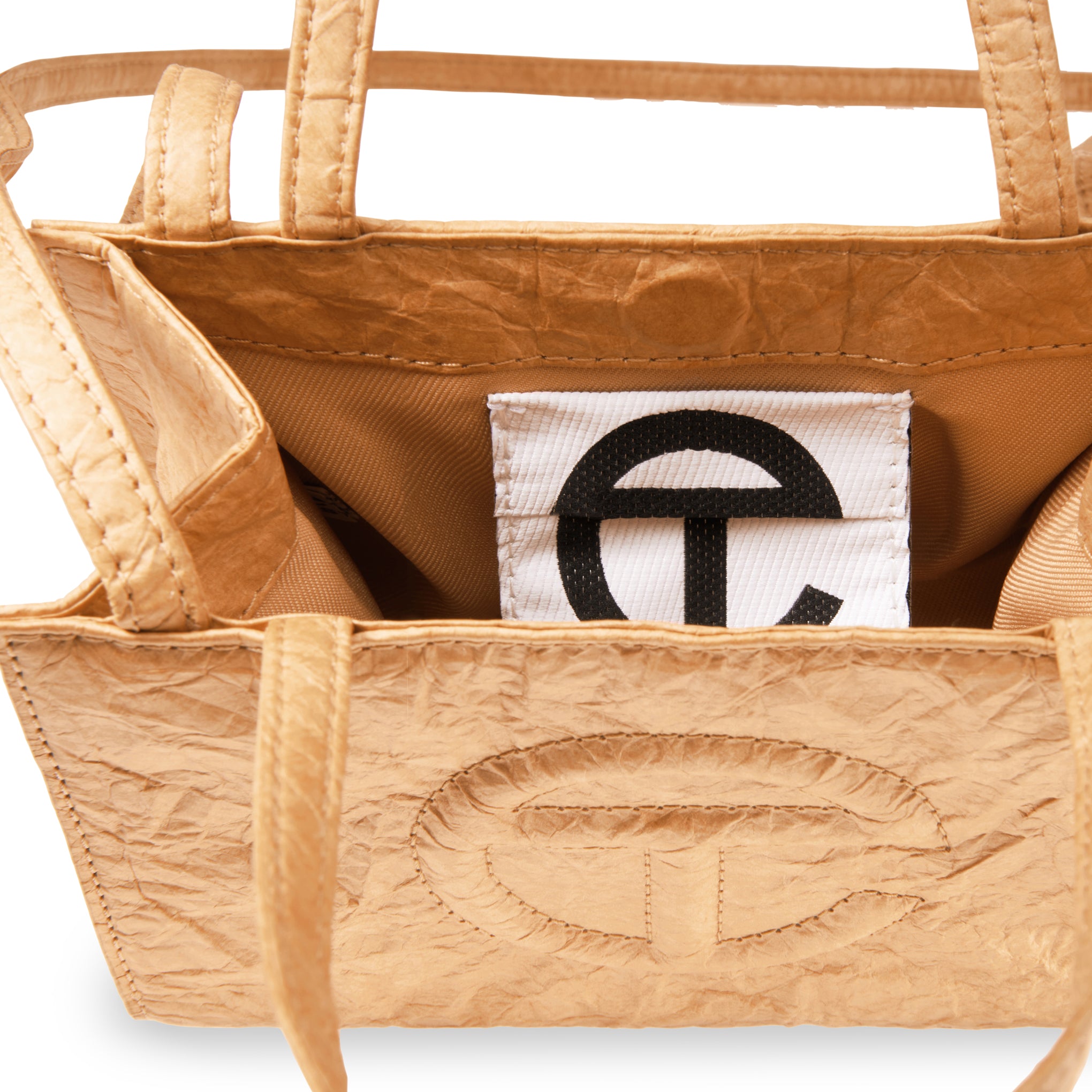 Telfar Tyvek Shopping Bag - Brown - Image 12