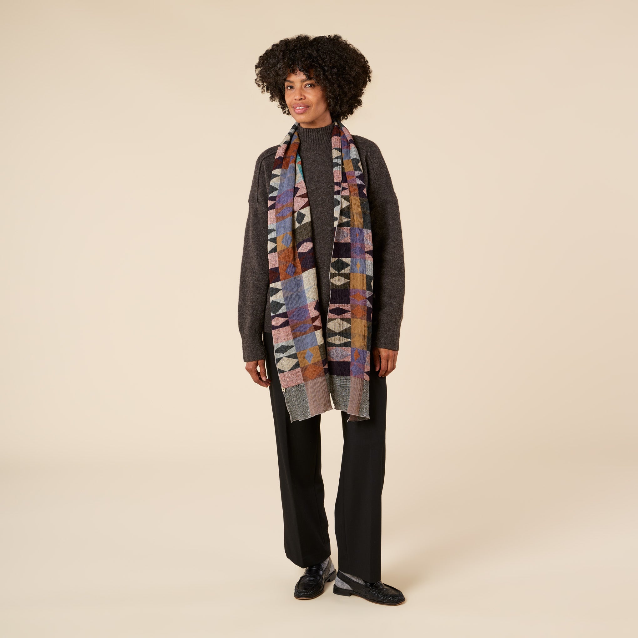 Nuno Cut Glass Wool Scarf - Image 4