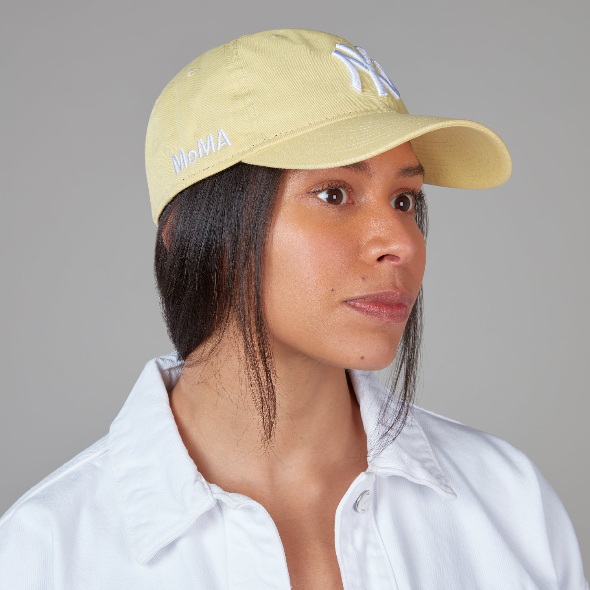 MoMA NY Yankees Adjustable Baseball Cap - Pastel Yellow - Image 4