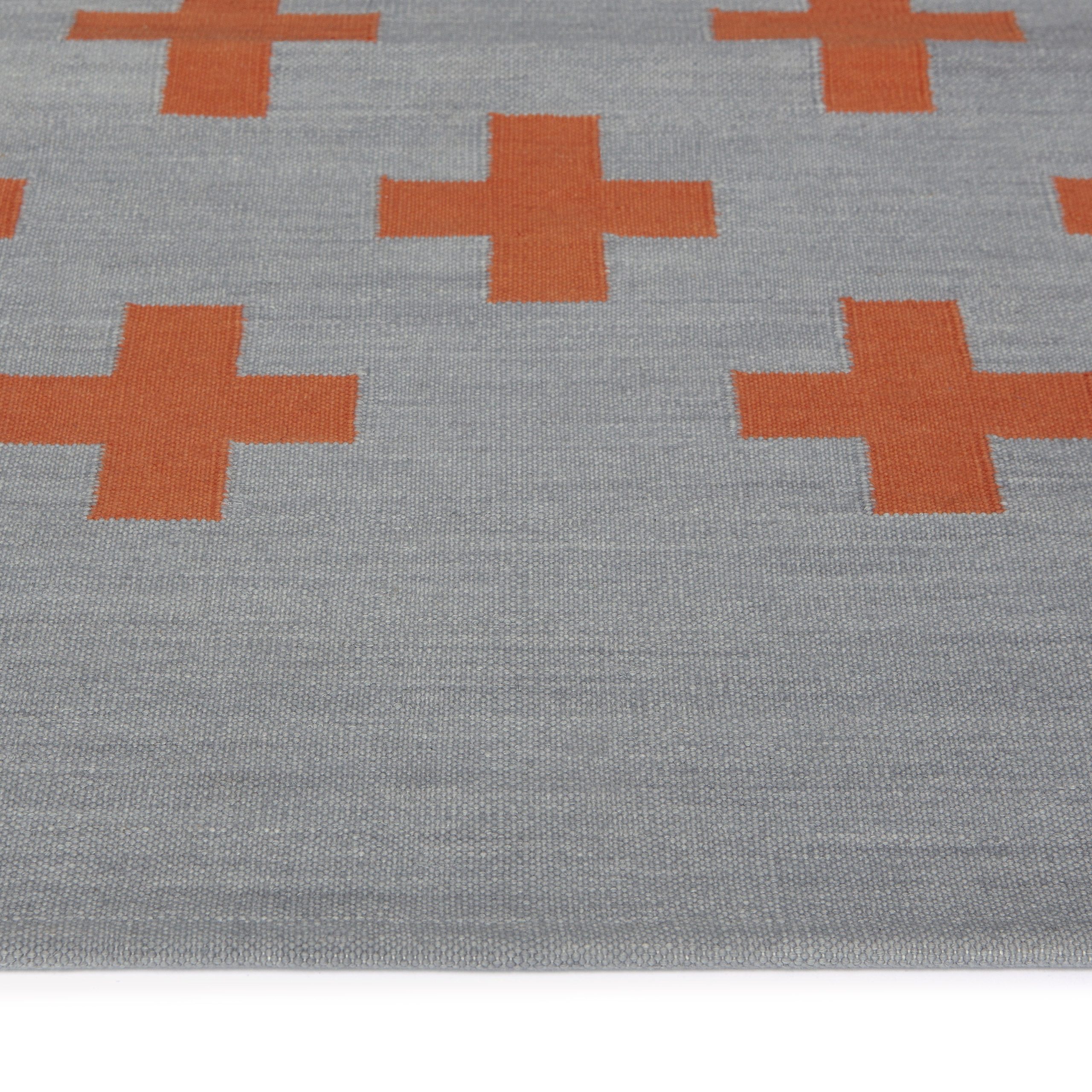 Maharam Alexander Girard Cotton Plus Rug - Gray/ Orange - Image 4