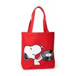 Snoopy Cotton Canvas Tote Bag - Red