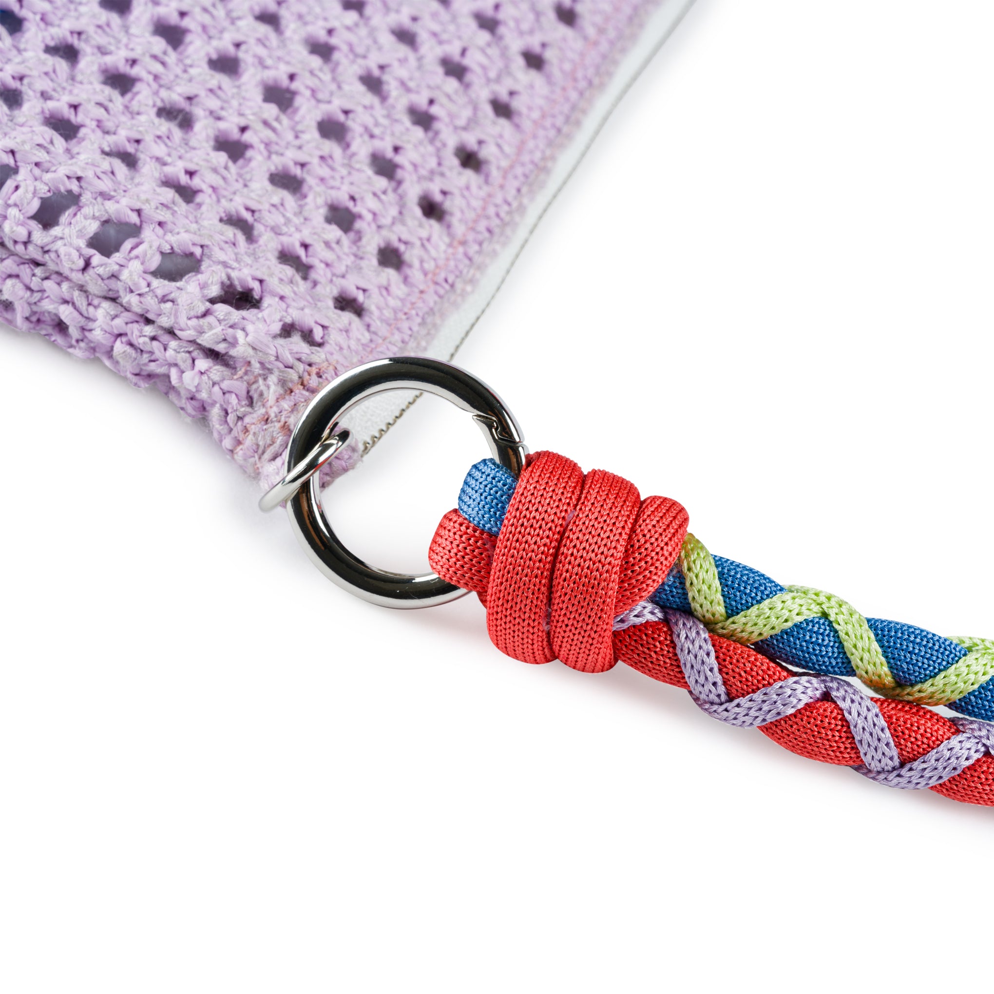 Verloop Striped Raffia Zip Handbag - Image 3