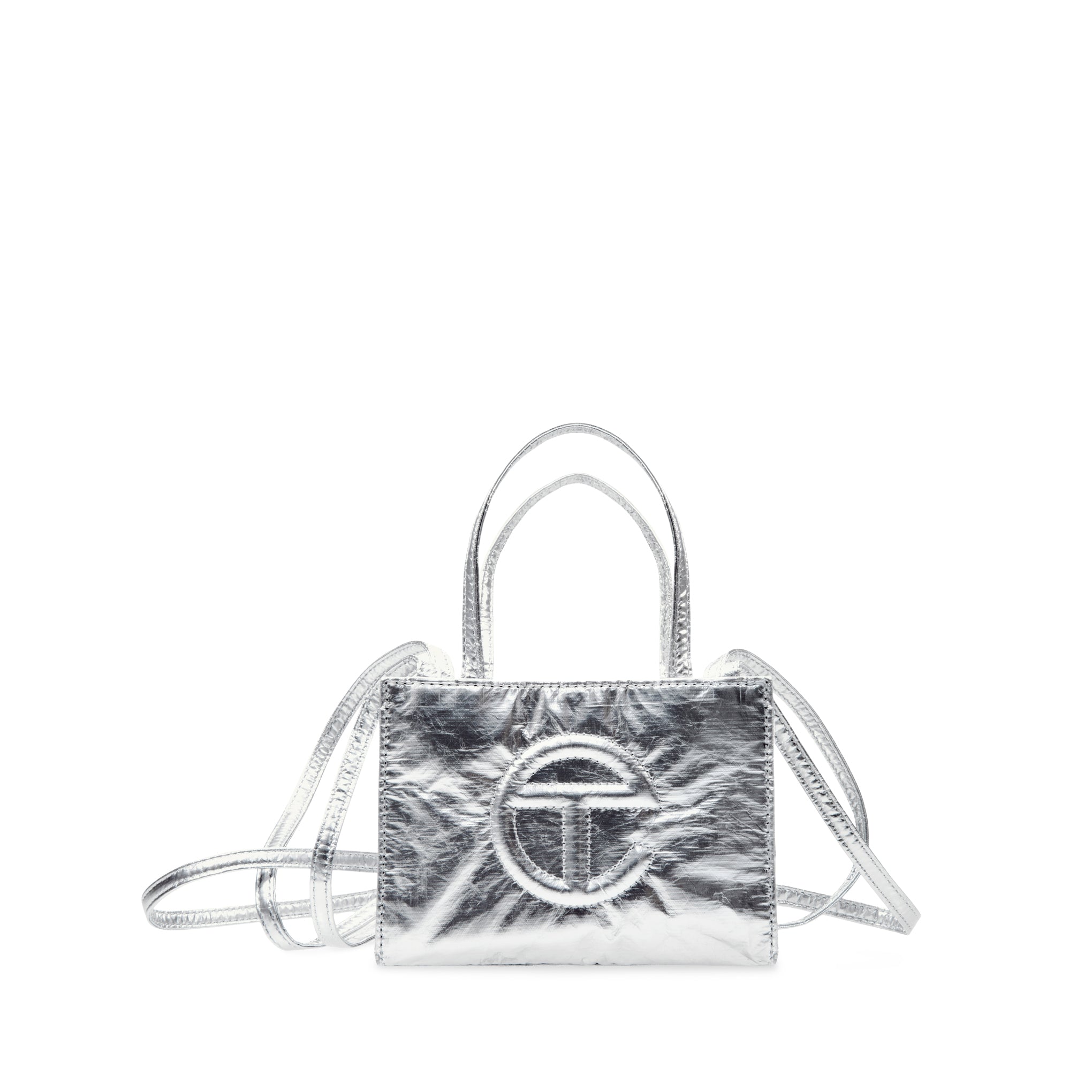 Telfar Tyvek Shopping Bag - Silver