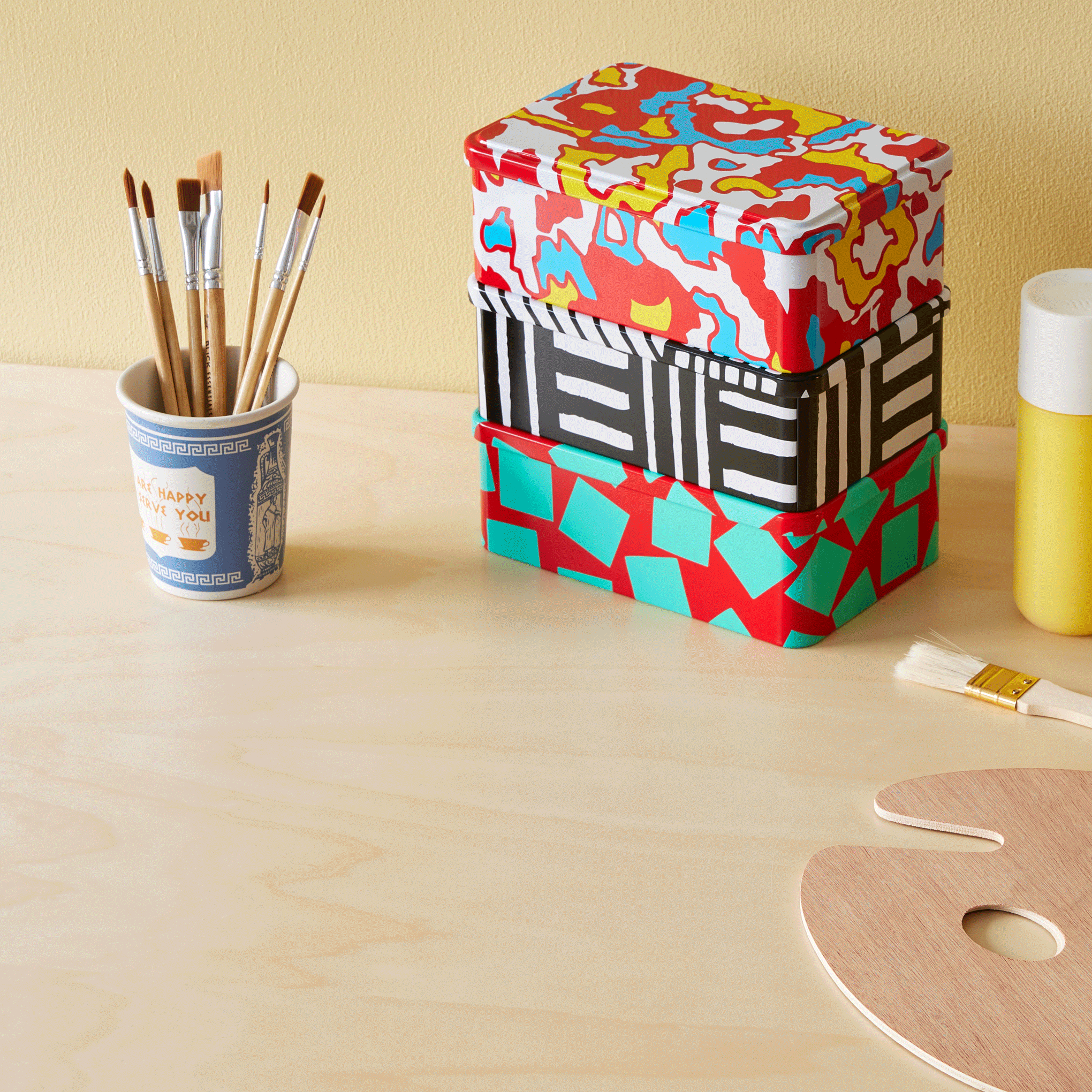 George Sowden Horizontal Tin - Red/ Yellow/ Blue - Image 2