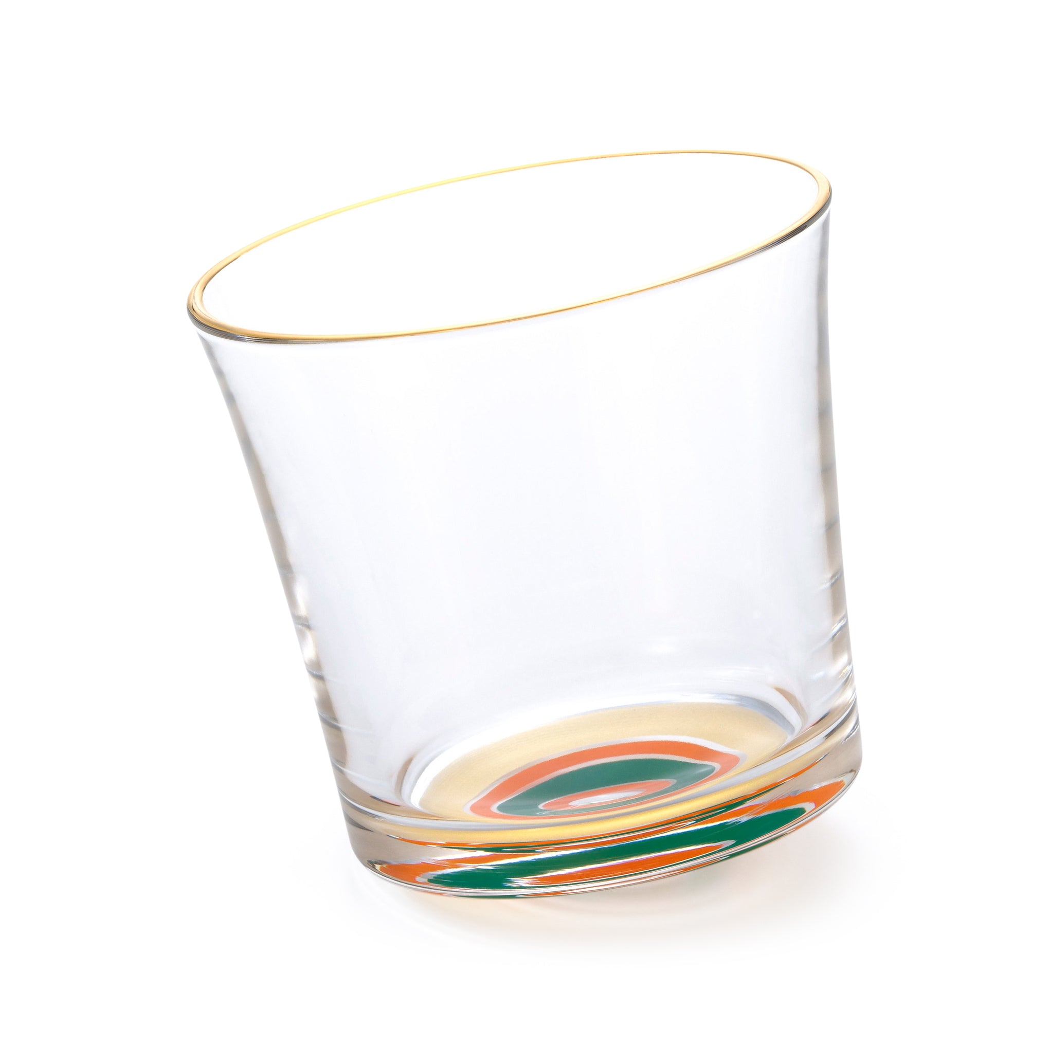 Japanese Rocking Whisky Glass - Gold