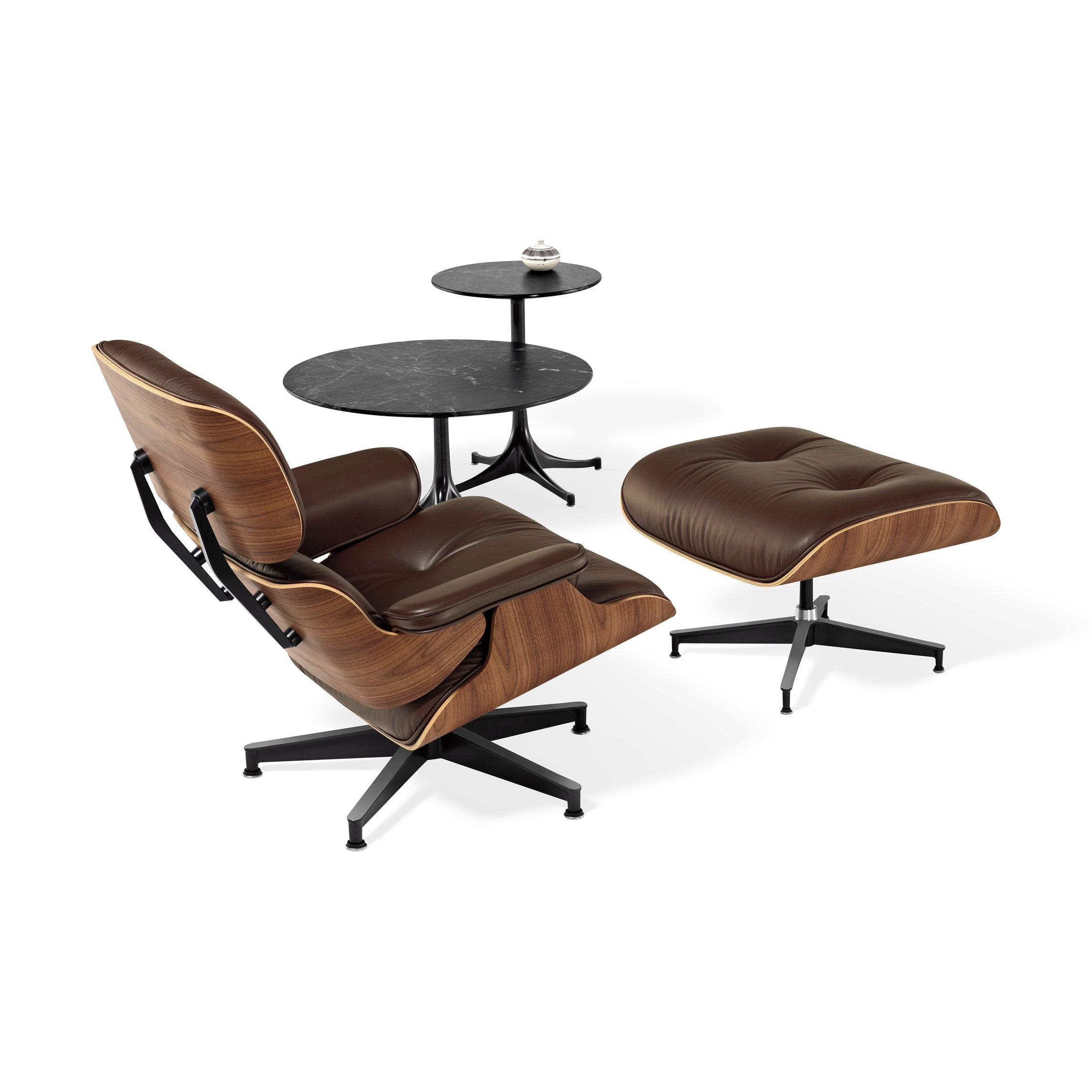 Eames® Lounge Chair and Ottoman from Herman Miller - Brown/ Walnut - Image 3