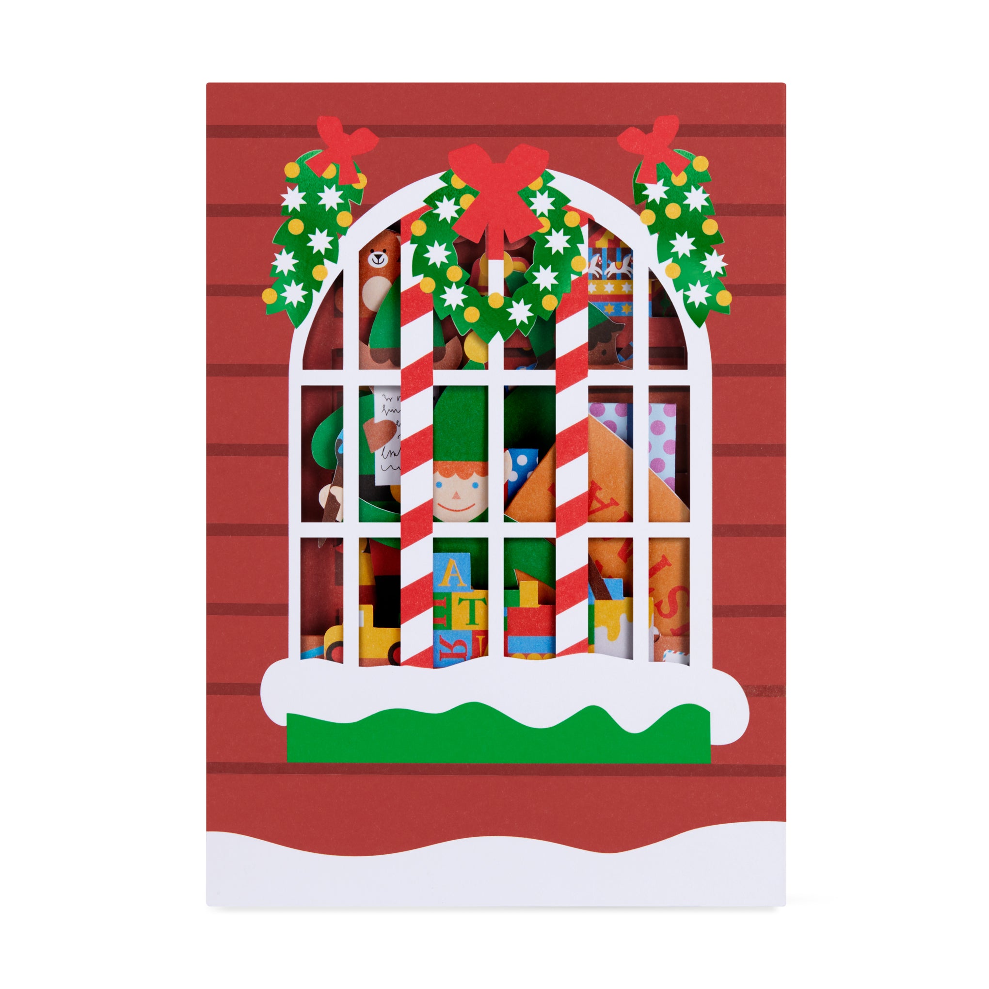 Santa's Workshop Holiday Pop-Up Cards - Set of 8 - Image 3