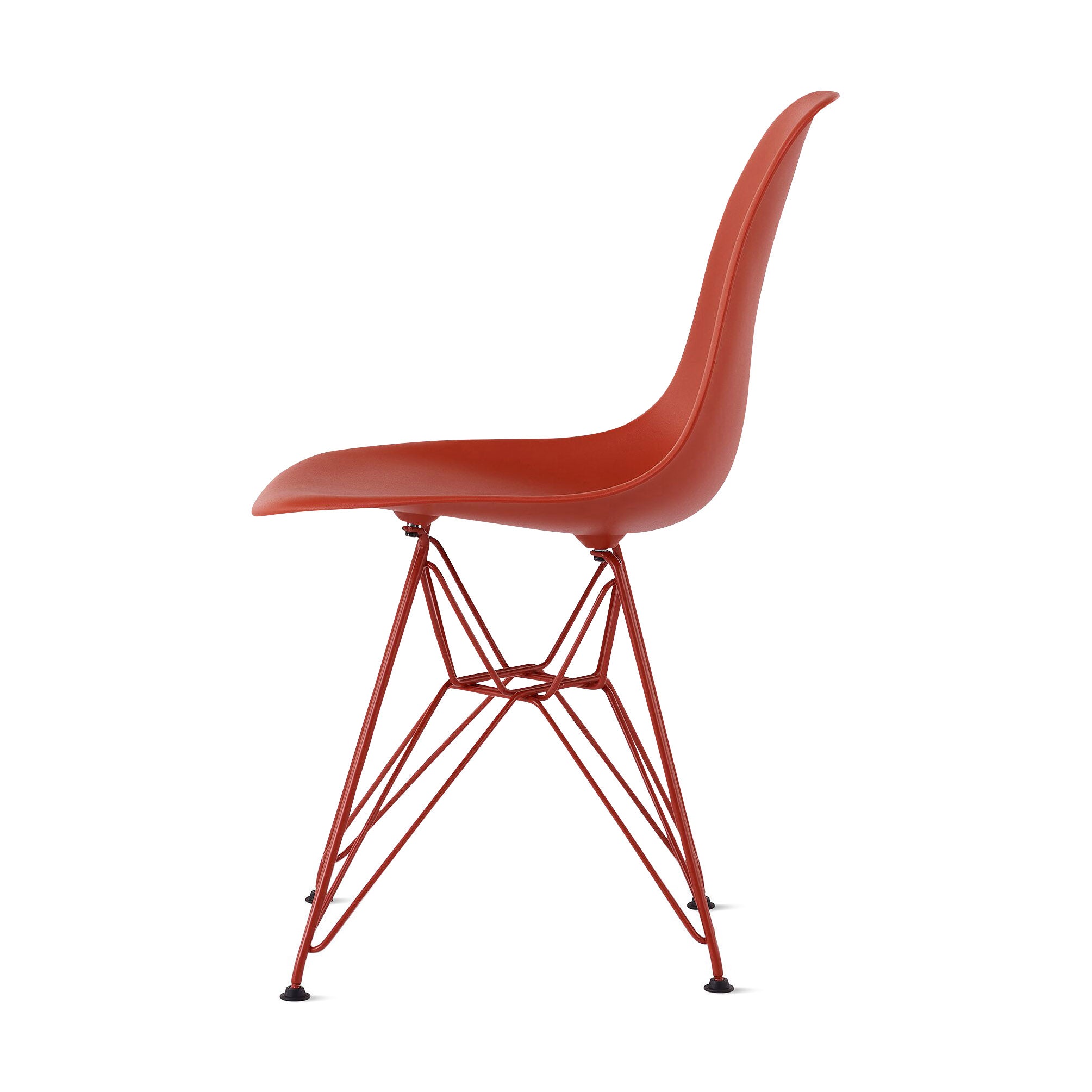 Herman Miller x HAY Eames Molded Recycled Plastic Side Chair - Iron Red - Image 3