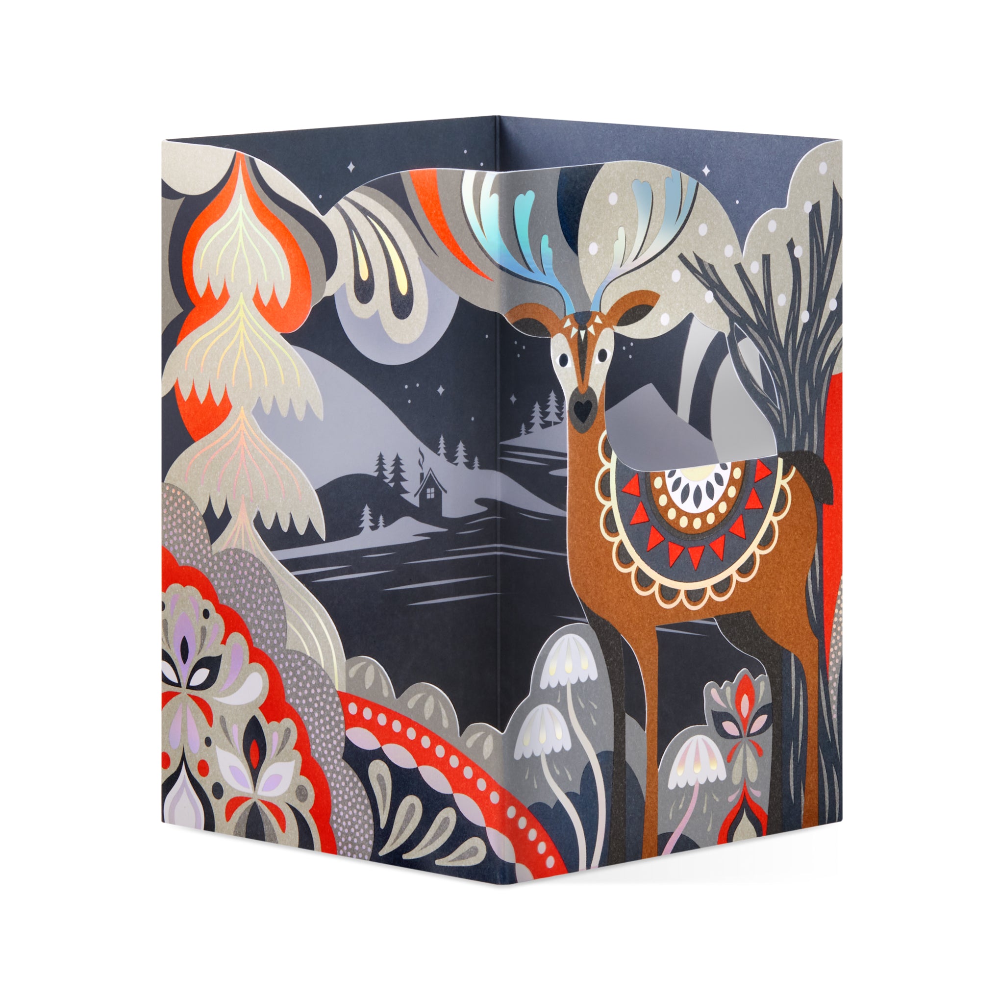 Moonlight View Holiday Pop-Up Cards - Set of 8 - Image 3