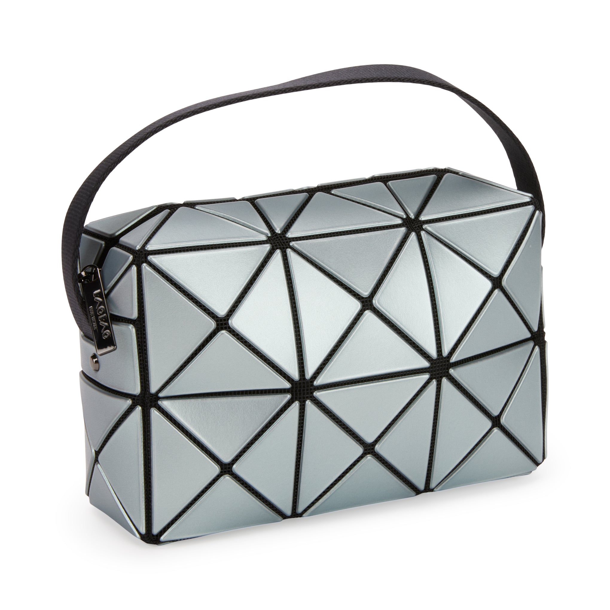BAO BAO ISSEY MIYAKE Metallic Cuboid Crossbody Bag - Light Blue - Image 3