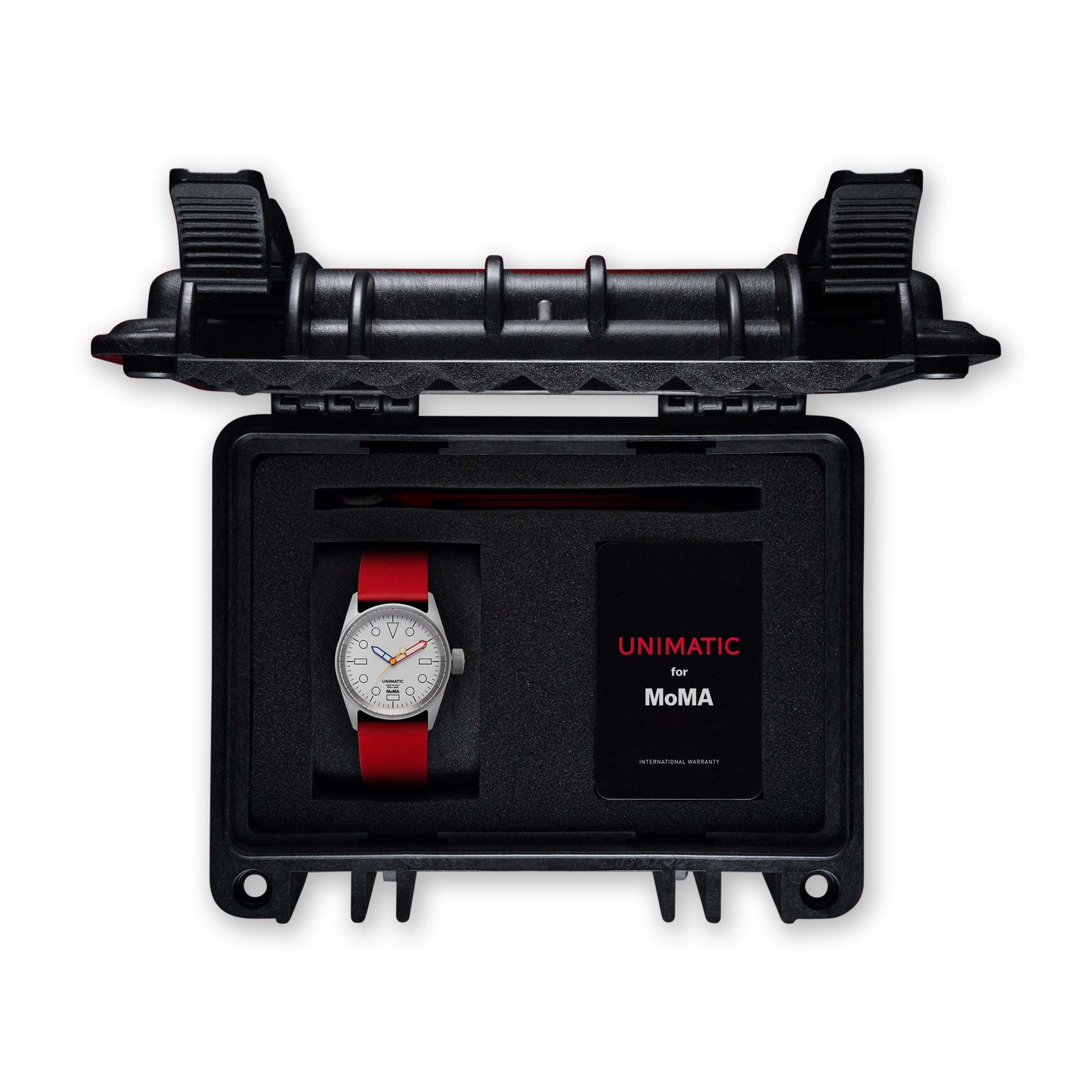 MoMA Unimatic De Stijl Modello Cinque Watch - Red - Image 8